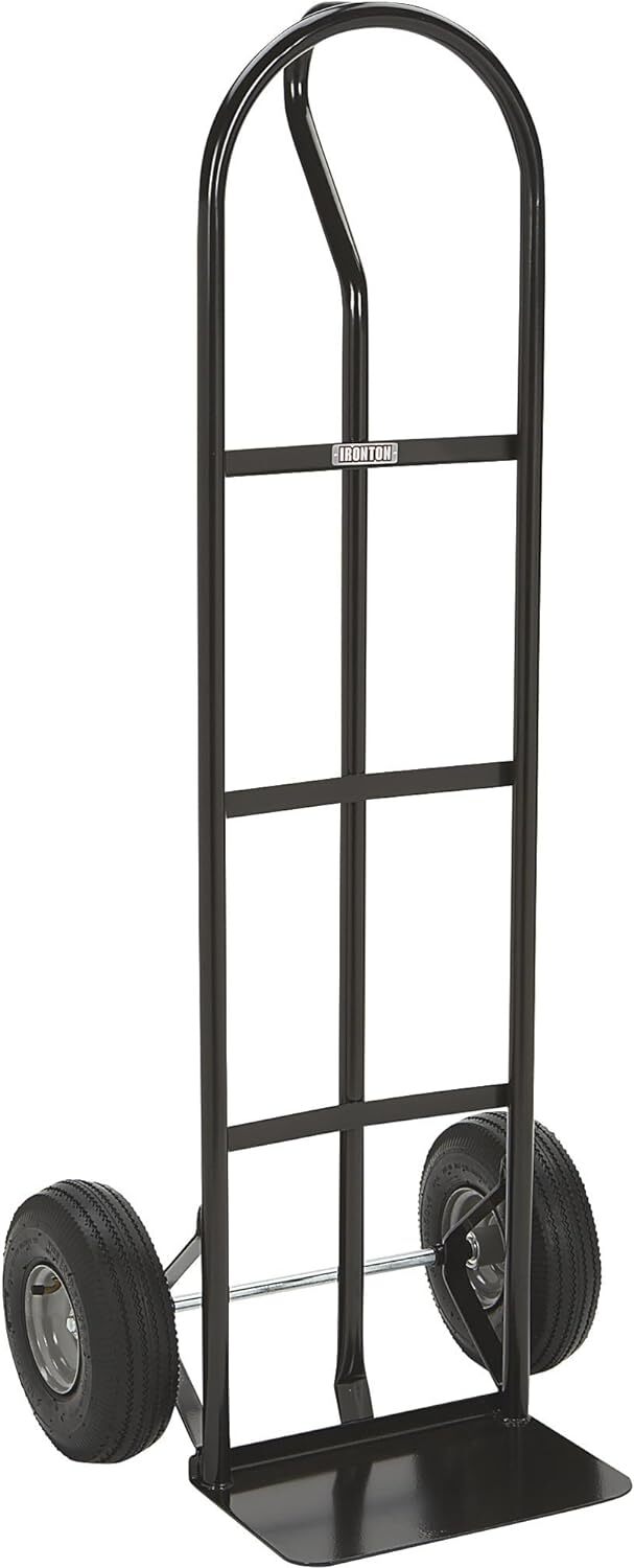 Ironton Steel Pneumatic Hand Truck Dolly 600-Lb 10in Tires Powder-Coat Finish。