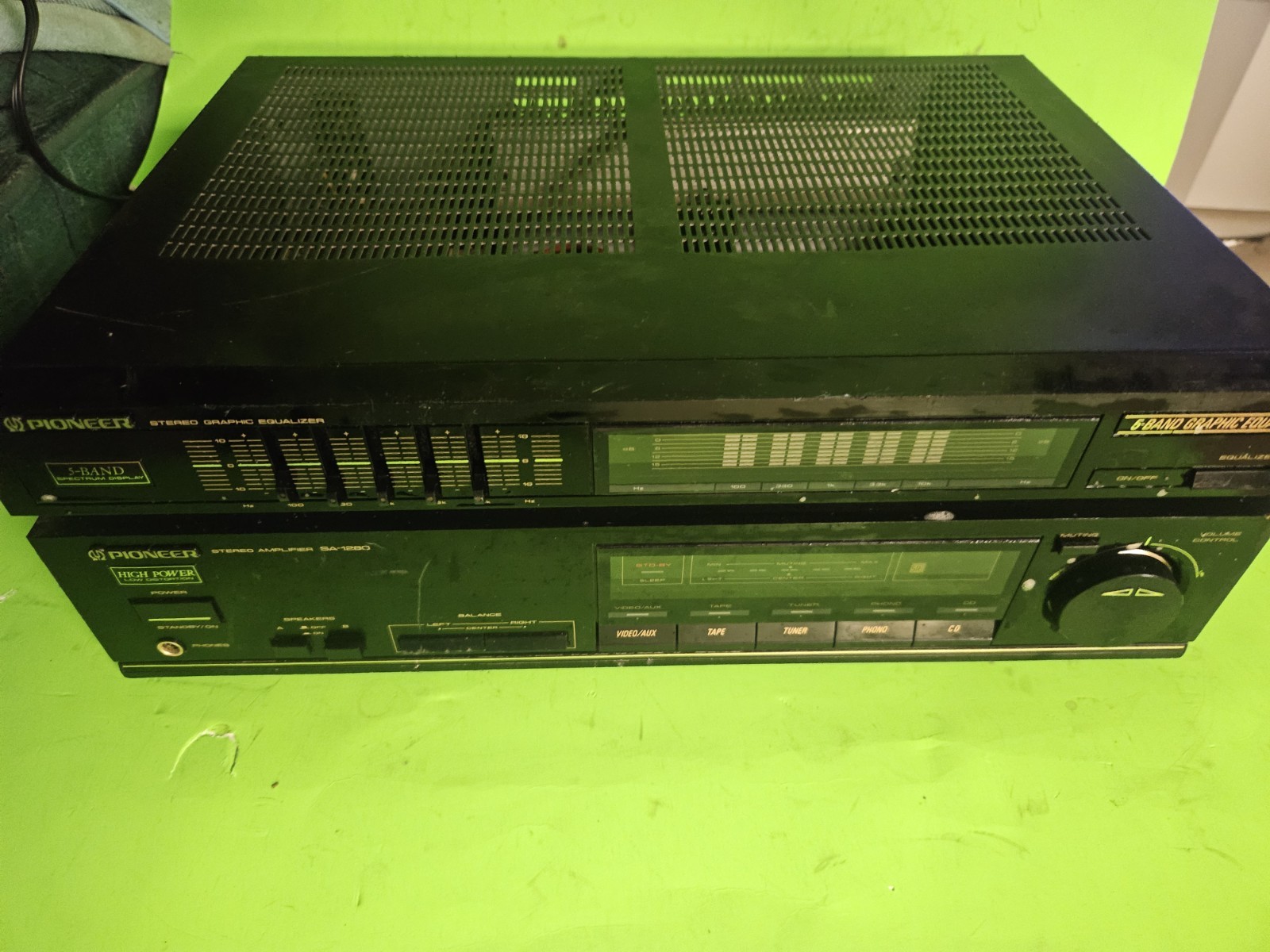 Pioneer SA-1280 Amplifier & Digital Synthesizer Tuner TX-1080Z Pair Pioneer SA-1280 Amplifier & Digital Synthesizer Tuner TX-1080Z Pair