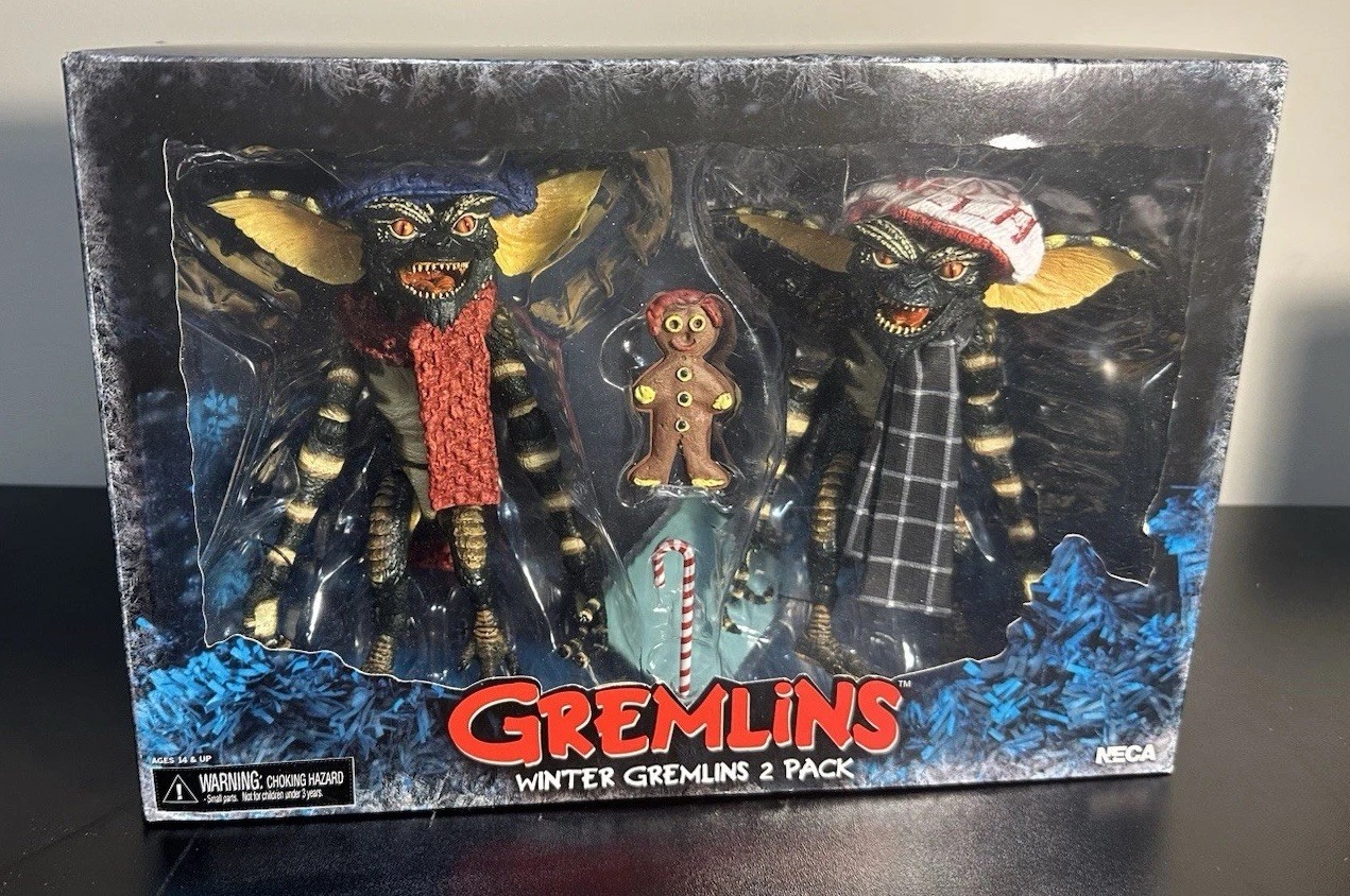 NECA Gremlins Winter Gremlins 2 Pack Figures w/ Accessories Candy Cane