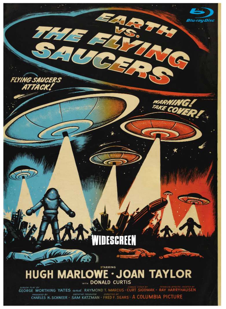Earth Vs Flying Saucers  1956 Blu-Ray RESTORED Widescreen Sci-Fi  Hugh Marlowe
