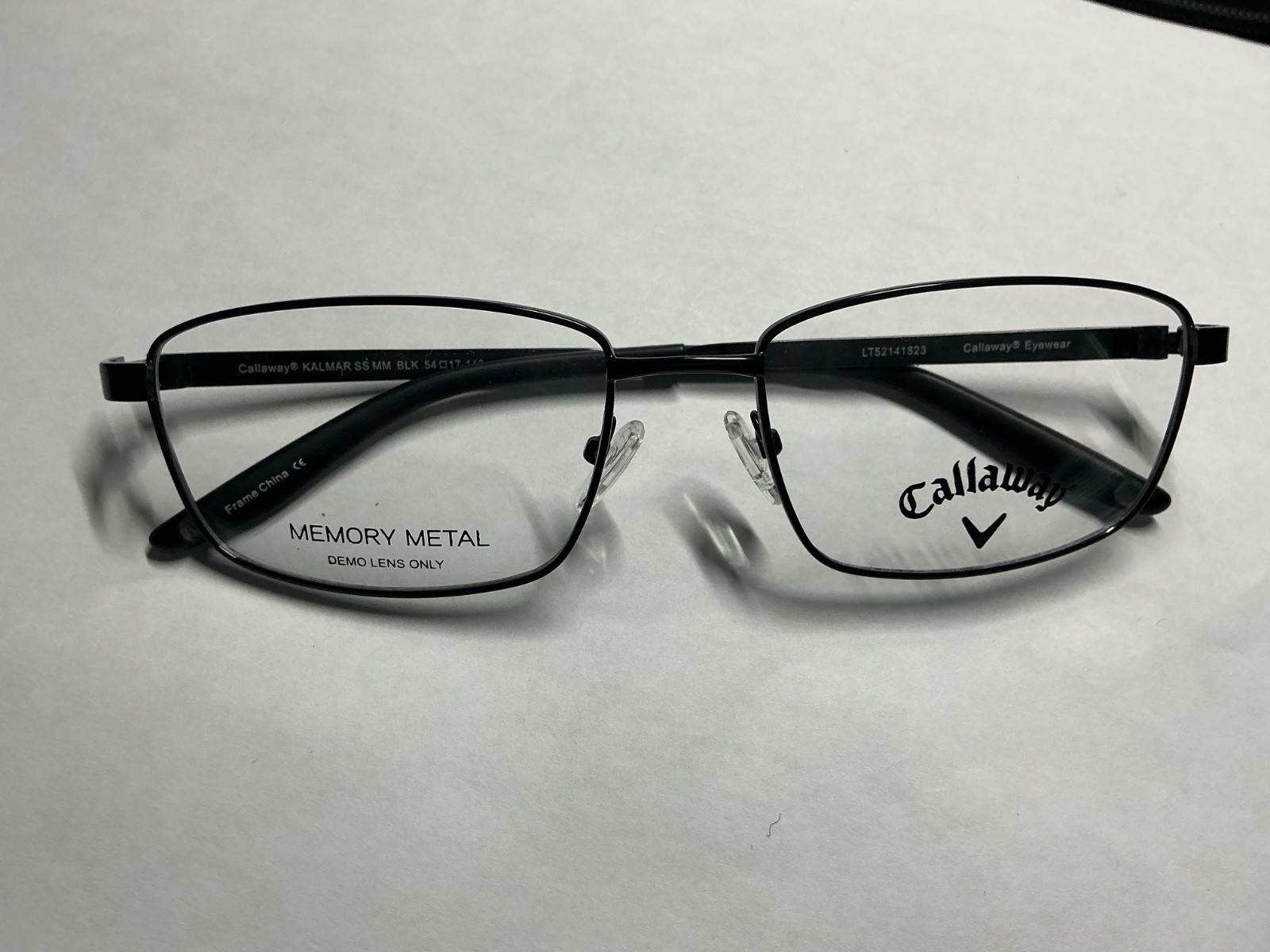 Callaway Kalmar-SS-MM BLACK Eyeglasses Men\'s Full Rim 54mm/17/140 NEW