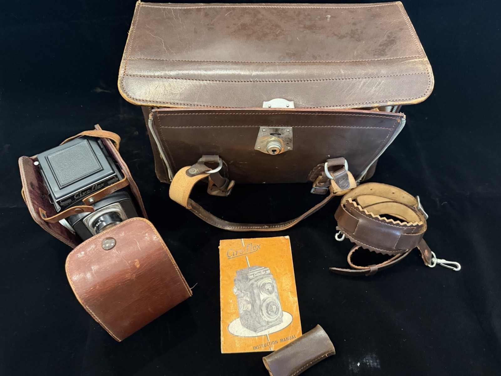Vintage Ciro Flex TLR Camera Wollensak 85mm F3.5 Lens Alpax UNTESTED