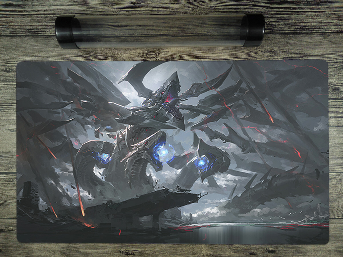 Ygomat Cyberdark End Dragon Trading Card Game Playmat Mat Free Best Tube / Bag