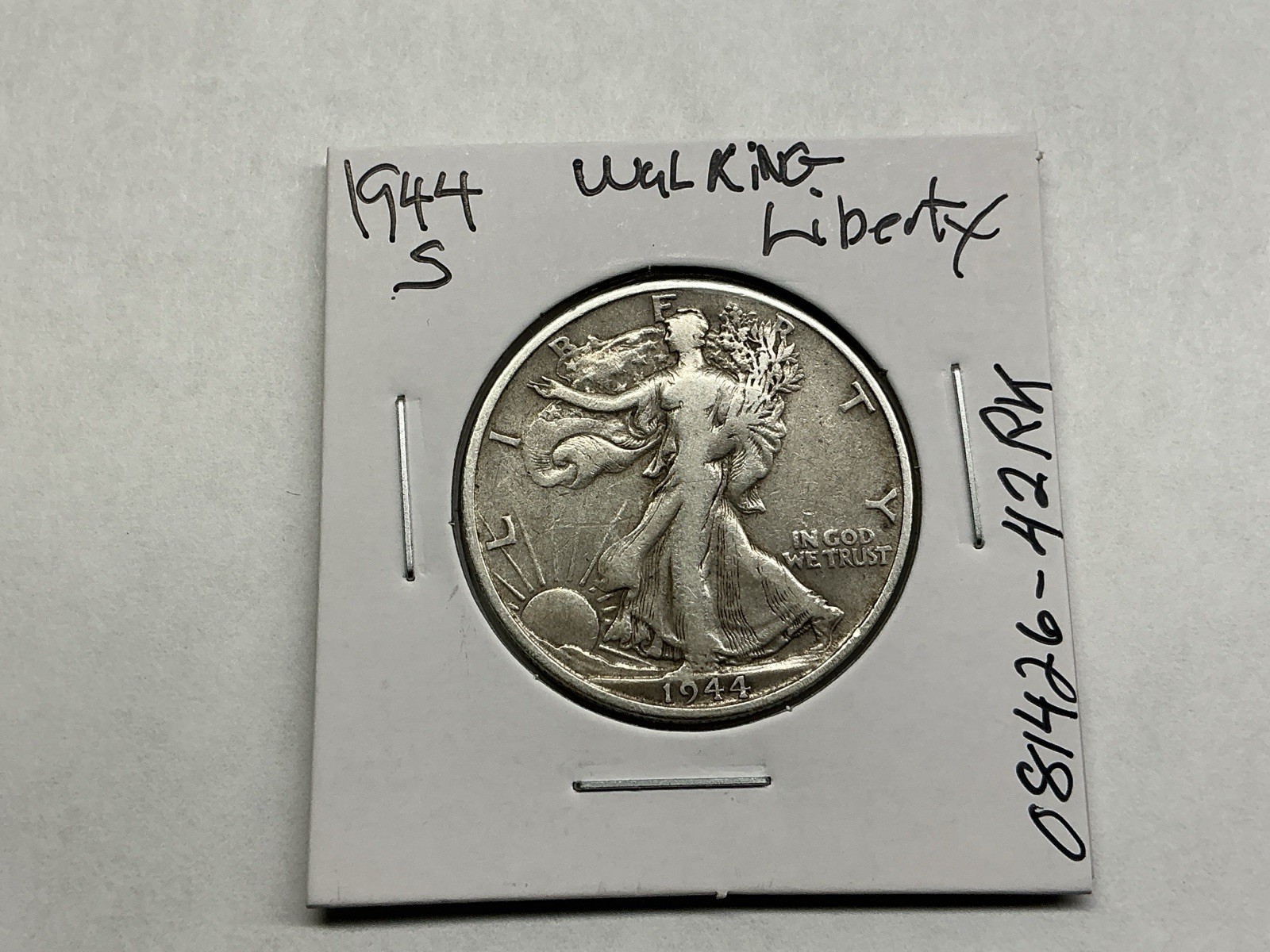 1944 S Walking Liberty Silver Half-Dollar San Francisco Mint 081426 42rk