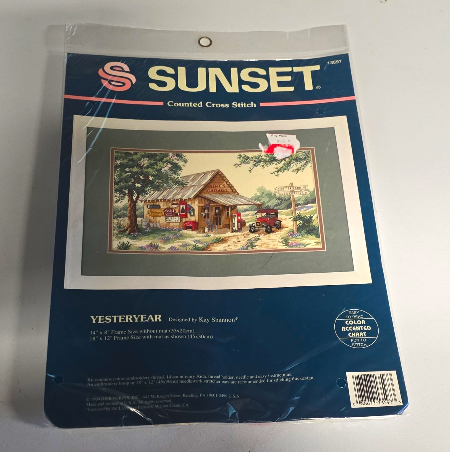Sunset Yesteryear Counted Cross Stitch Kit 13597 Needle Fabric Thread Pattern Sunset Yesteryear Counted Cross Stitch Kit 13597 Needle Fabric Thread Pattern
