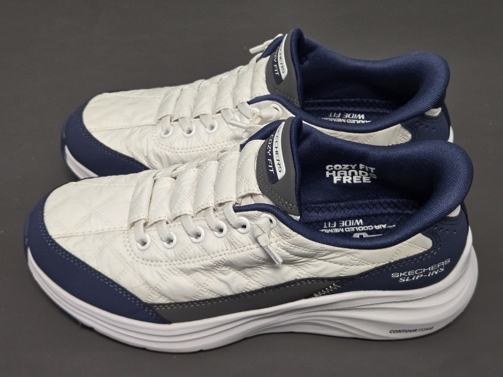 Skechers Sport Womens Contour Foam Cozy FIT Hands Free Slip-INS Shoes Sz 6 Wide