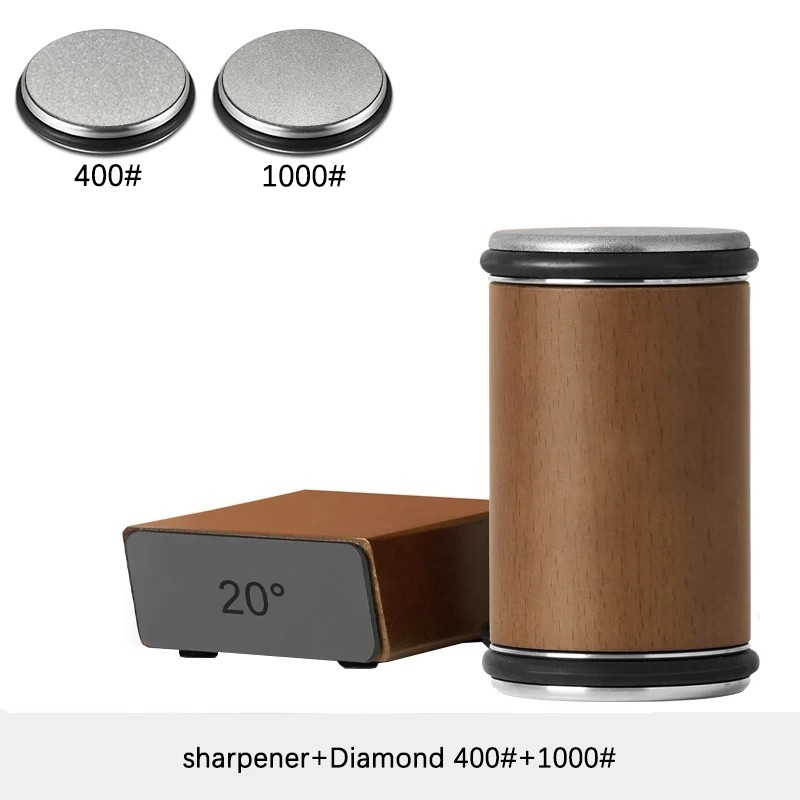 Rolling Knife Sharpener 15° & 20° Degree Magnetic Holder Diamond Sharpening Kit