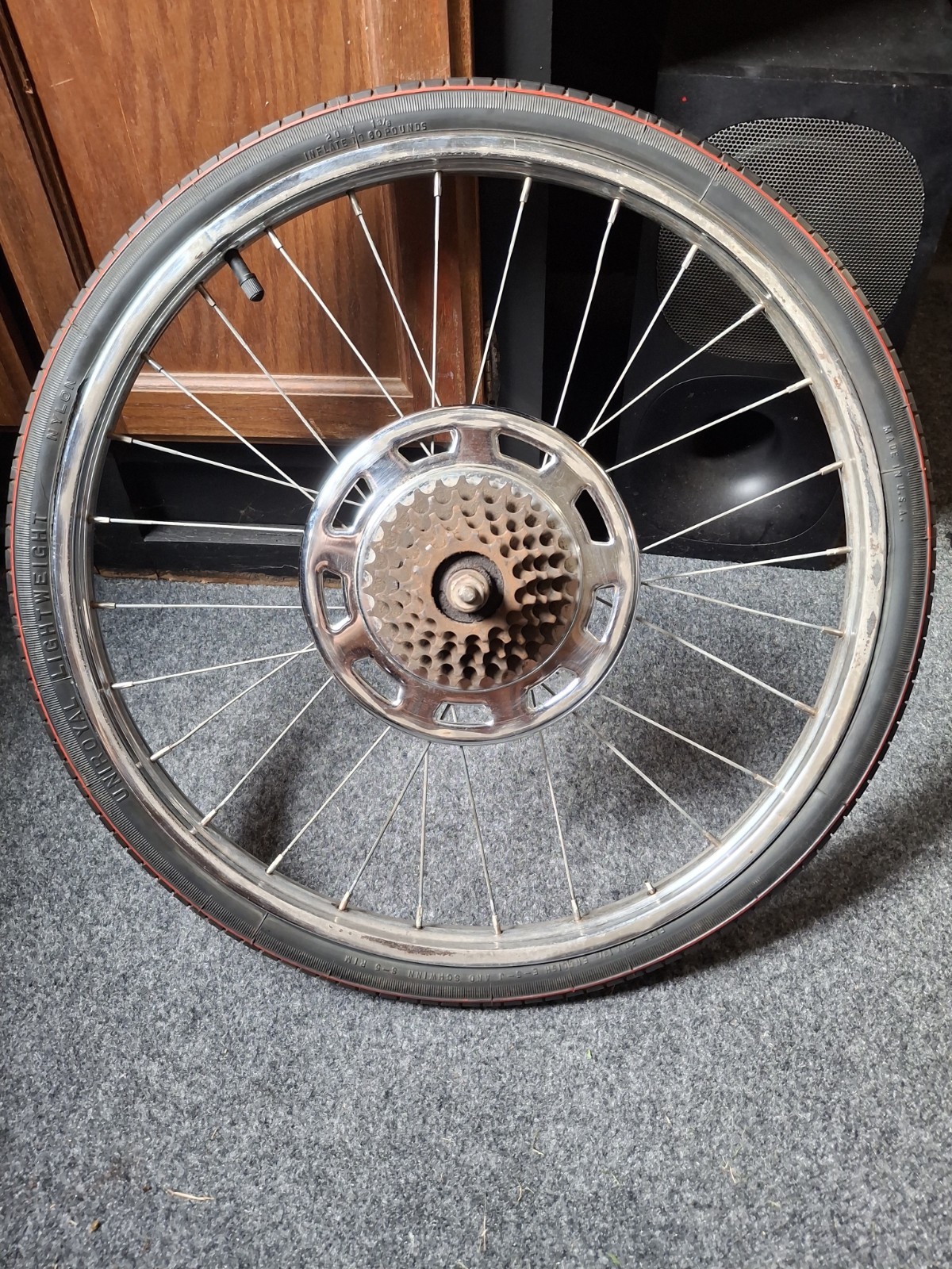 Schwinn Stingray Fastback 5 Speed Muscle Bike Rear Rim Center Stamped 