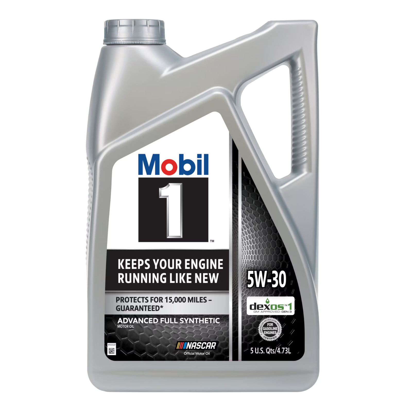 Mobil 1 Advanced Full Synthetic Motor Oil 5W-30 5 Quart Engine Protection