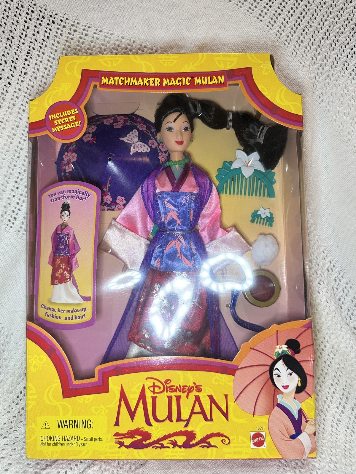 Disney's Mulan Matchmaker Magic Mulan Doll 1997 Mattel 18991