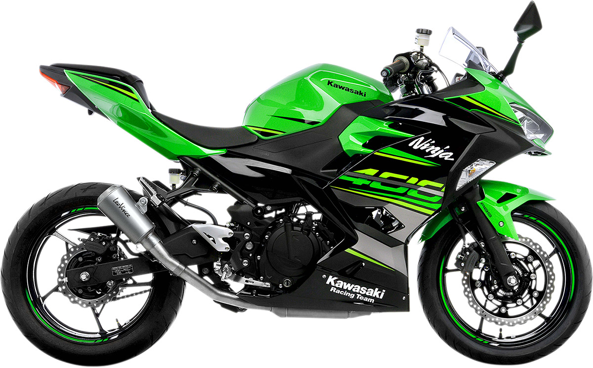 LeoVince LV-10 Slip-On Muffler Stainless Steel Ninja 400/500 LeoVince LV-10 Slip-On Muffler Stainless Steel Ninja 400/500
