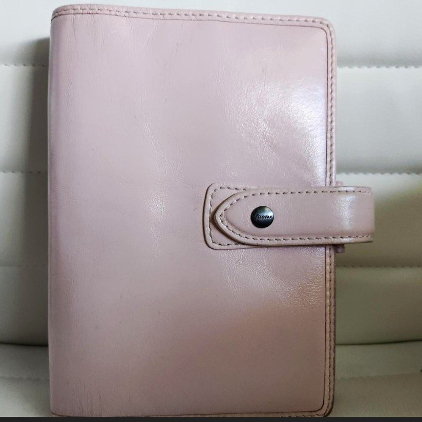 Filofax Malden Pink Leather Ring Organizer Personal Size Filofax Malden Pink Leather Ring Organizer Personal Size