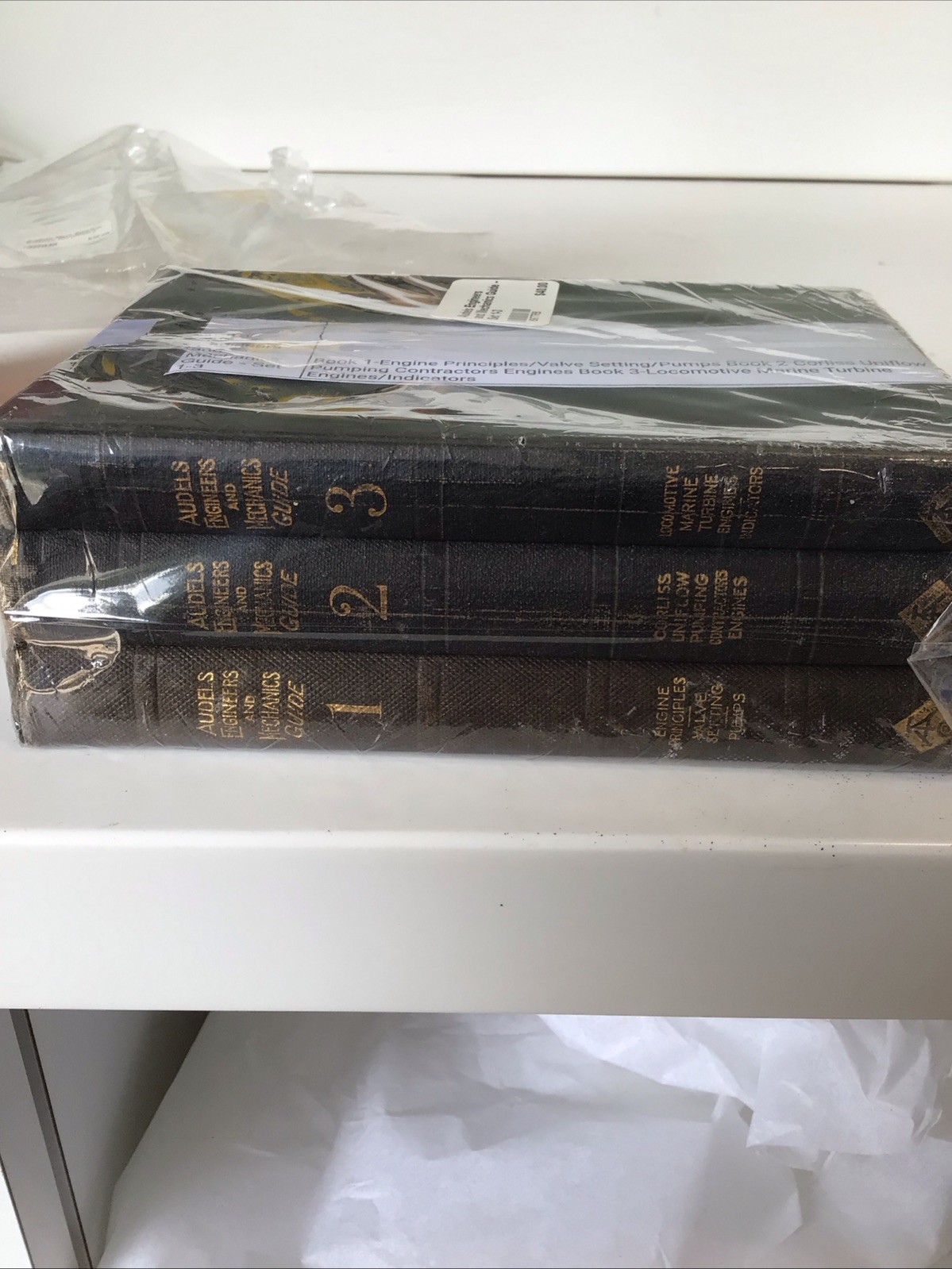 1921 Set Of 3 Audels Engineers Mechanics Guides 1-3 1921 Set Of 3 Audels Engineers Mechanics Guides 1-3