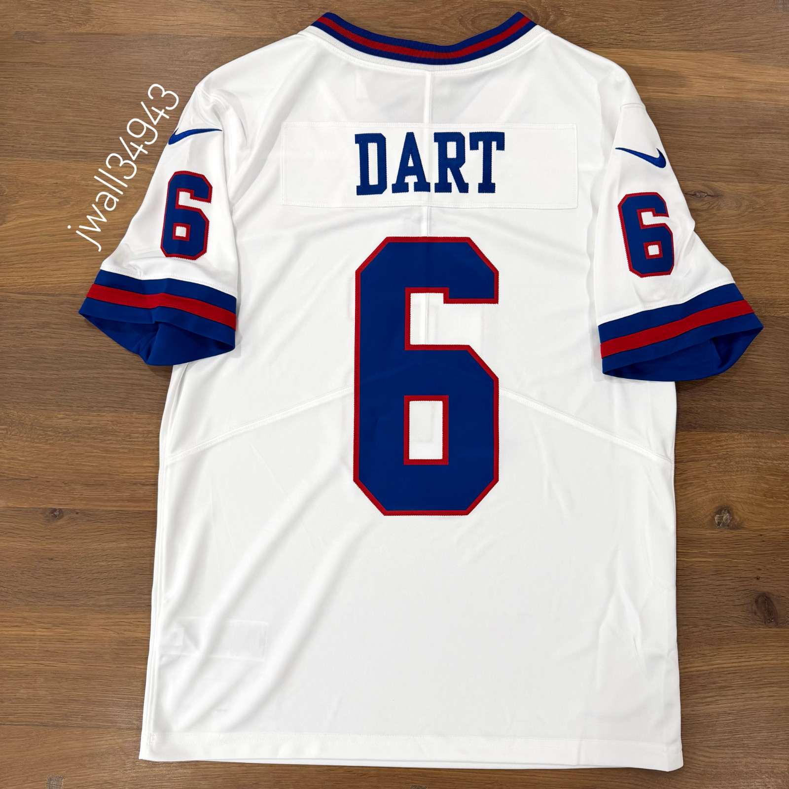 Nike Jaxson Dart New York Giants NFL Vapor Untouchable Limited STITCHED Jersey