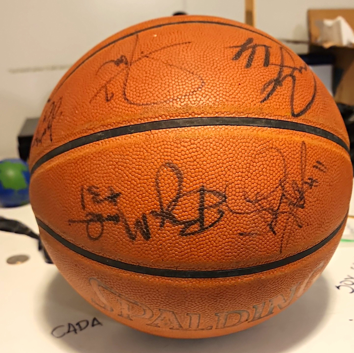 Spalding Basketball Multi-Signed Autographed Ball Signed Original