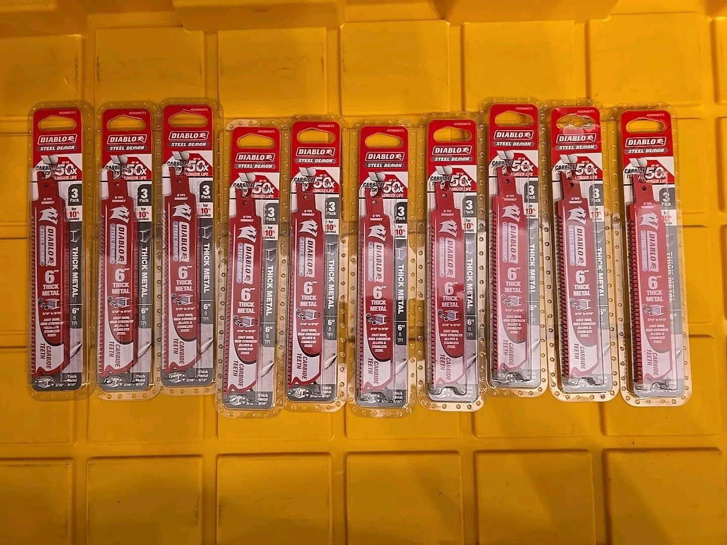 6 Inch Diablo Steel Demon DS0608CF3 Thick Metal Carbide Tipped Blades 10 Pk 6 Inch Diablo Steel Demon DS0608CF3 Thick Metal Carbide Tipped Blades 10 Pk