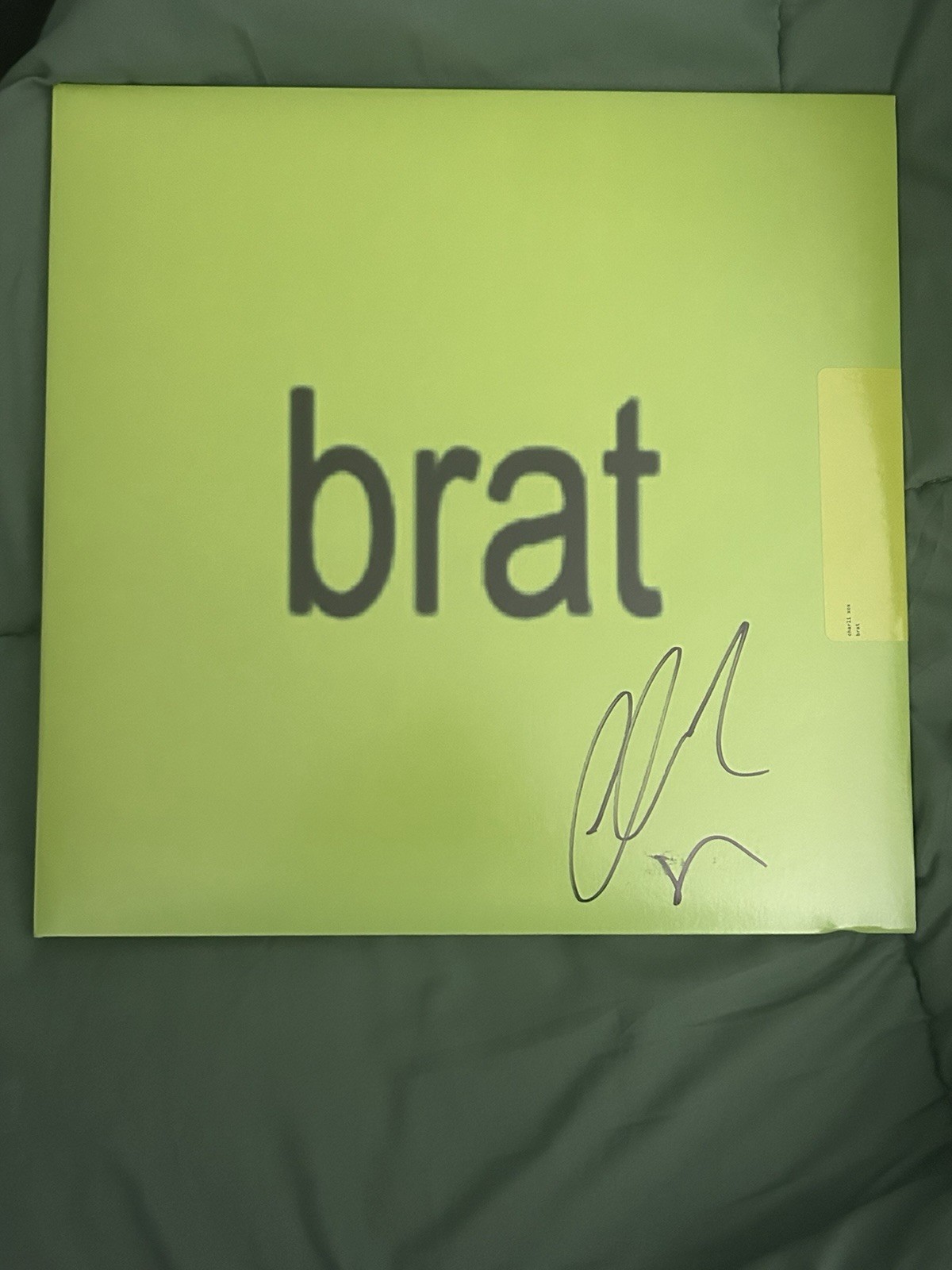 Signed BRAT CHARLI XCX Vinyl Record - Music Memorabilia, Autographed Cover