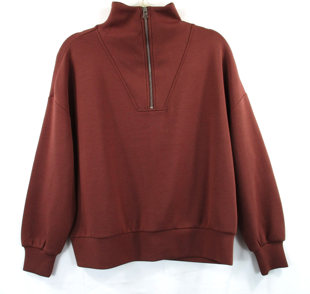 -NWT Varley Hawley DoubleSoft Half Zip Sweatshirt Golden Bronze Sz XS Bust 48\ -NWT Varley Hawley DoubleSoft Half Zip Sweatshirt Golden Bronze Sz XS Bust 48\