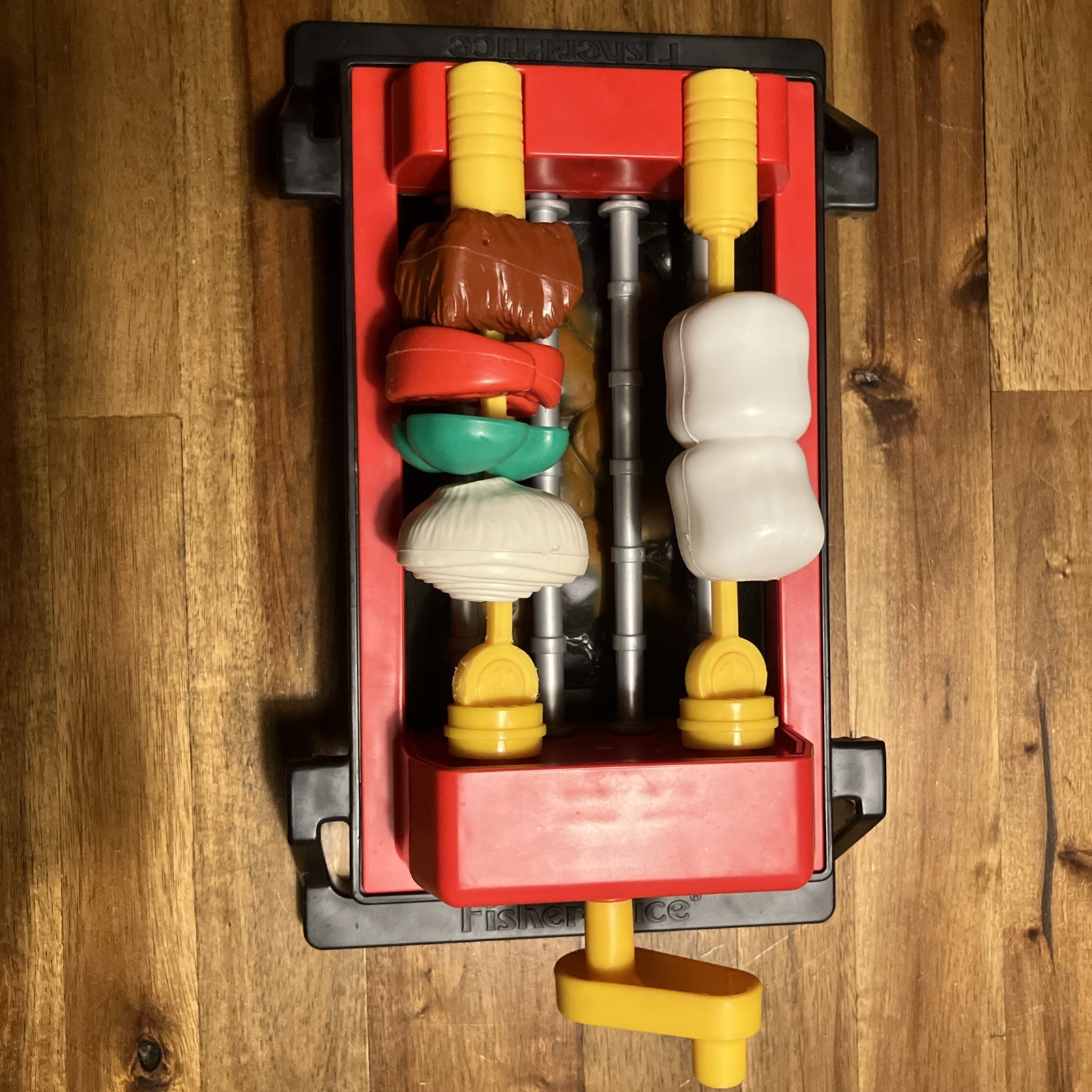 Vintage Fisher Price Rotating Skewers Grill w/ Sounds, Removable Skewers & Food Vintage Fisher Price Rotating Skewers Grill w/ Sounds, Removable Skewers & Food