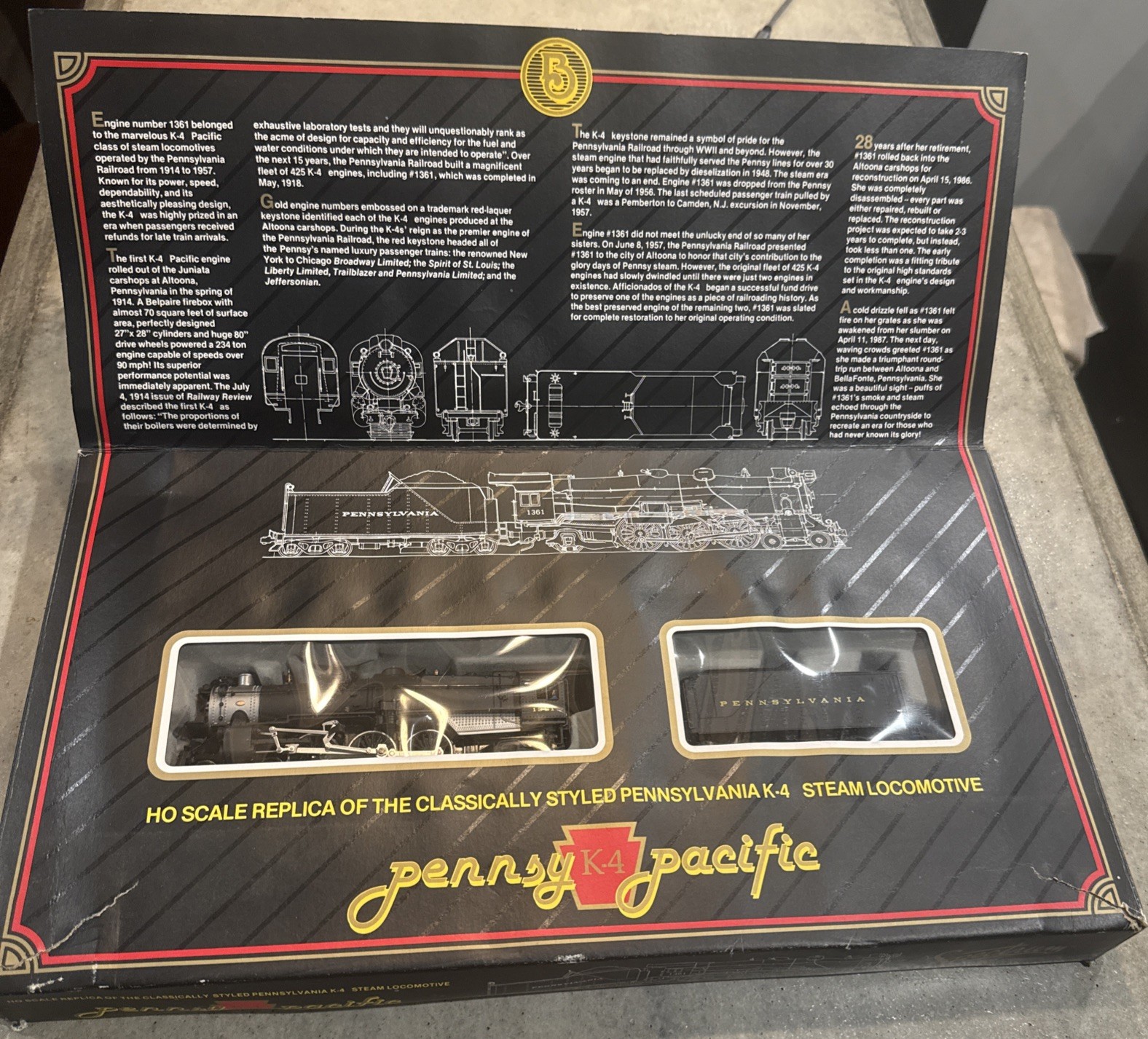 Spectrum Pennsy K-4 Pacific HO Steam Locomotive Master Railroader Bachmann