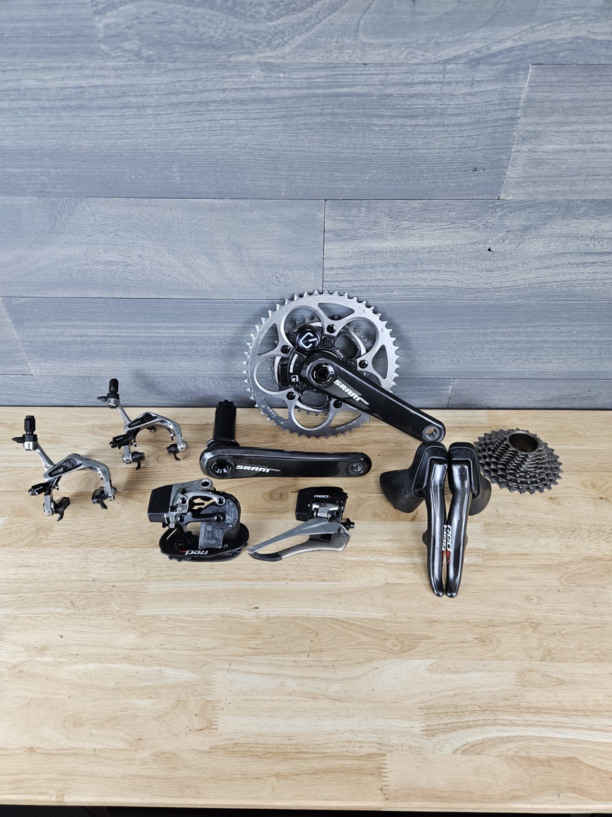 SRAM Red eTap Wireless Electronic 11x2 Drivetrain Quarq PM 50-34T 170mm 11-28T