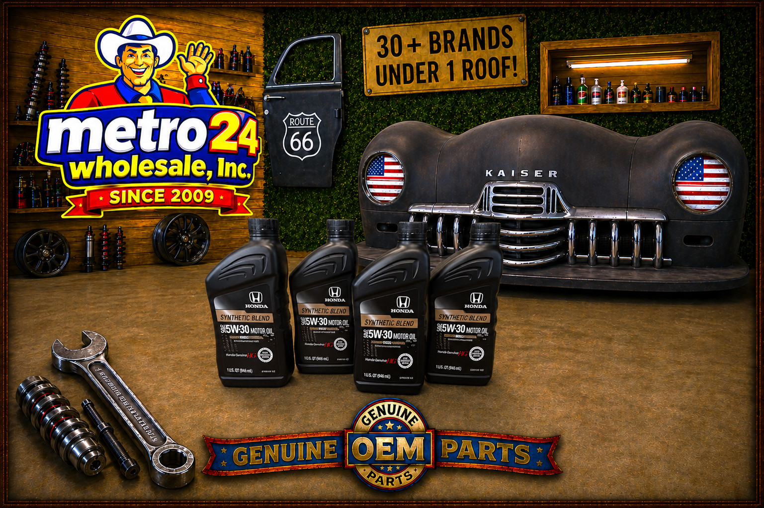 (4) Genuine Honda Synthetic Blend Oil 5W-30 08233-P99-FEQAJ - same as dealer