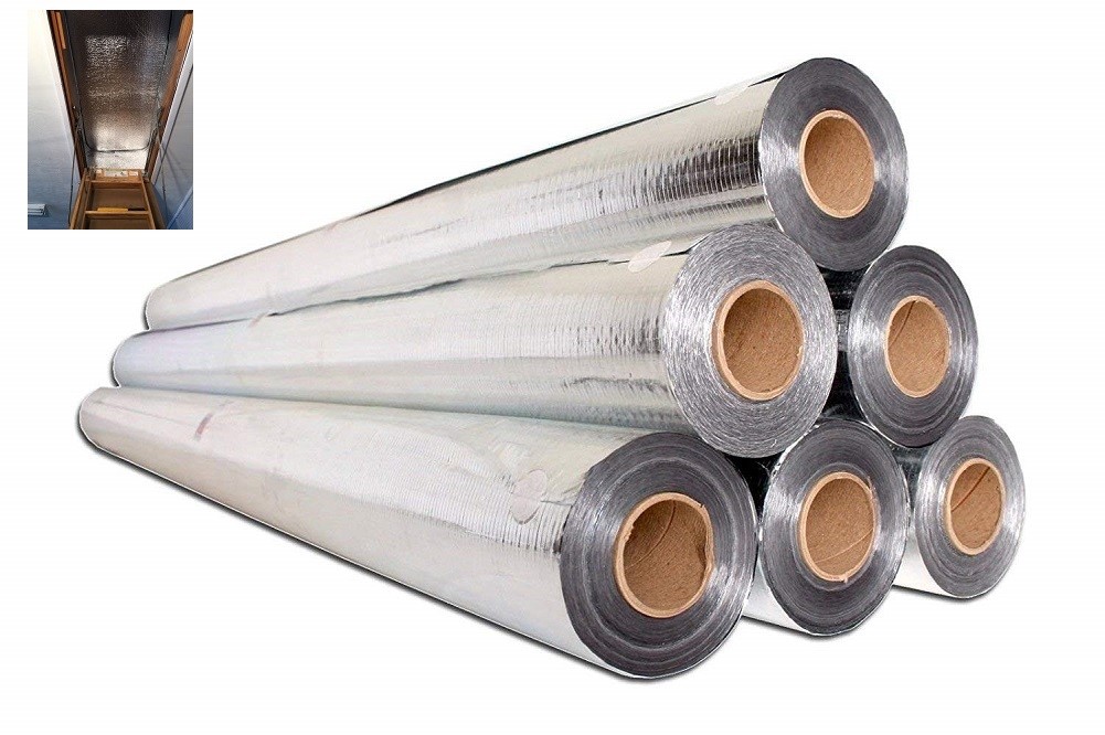 2500sqft 4ft Perforated No Tear Attic Foil Radiant Barrier + Attic Access Cover