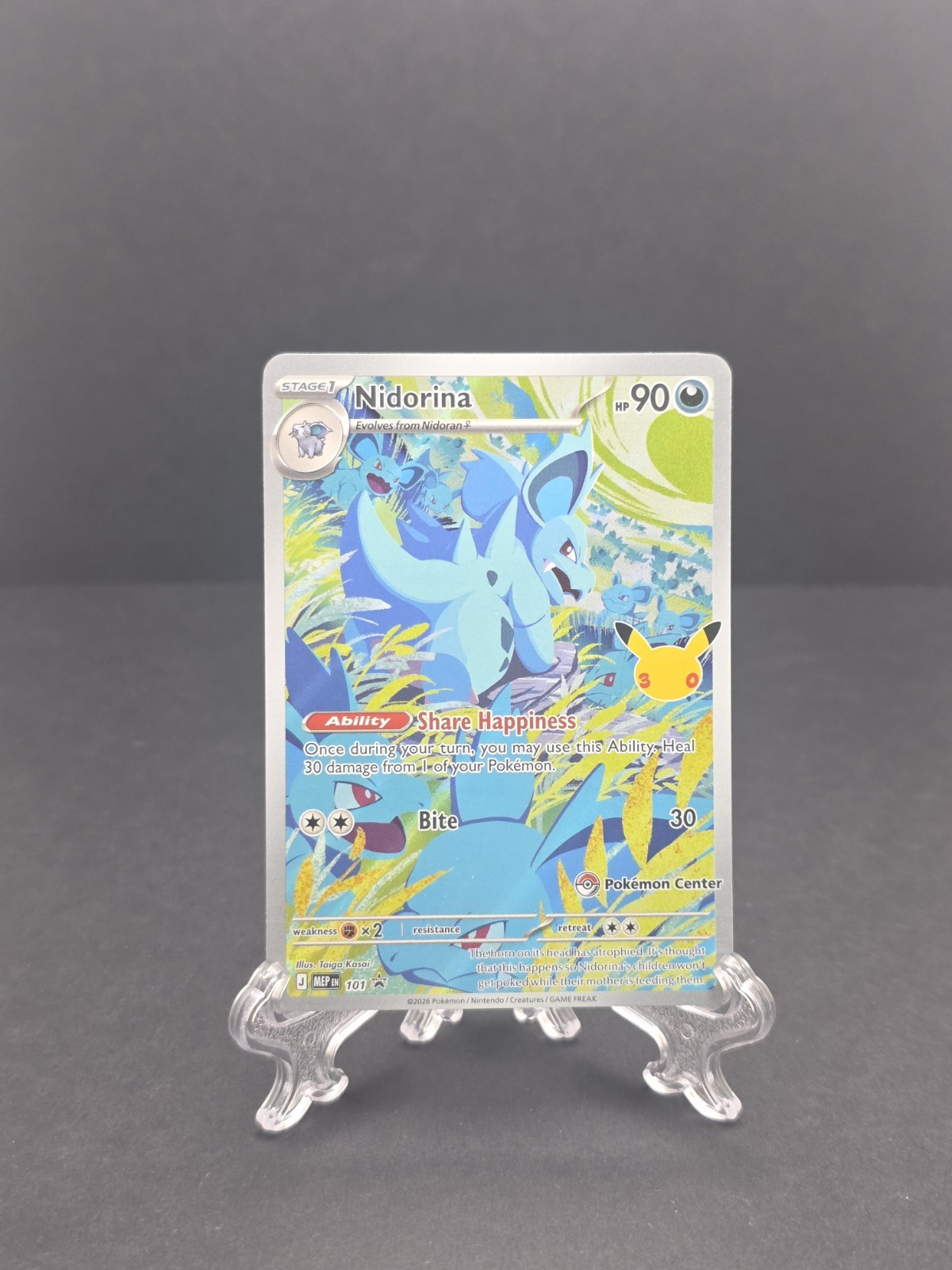 Nidorina - 101 (30th Celebration) (Pokemon Center Exclusive) Promo