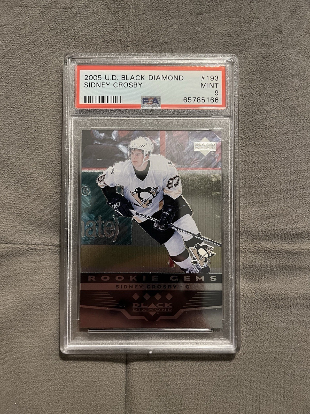 Upper Deck 2005-06 Black Diamond Rookie Gems #193 Sidney Crosby PSA 9