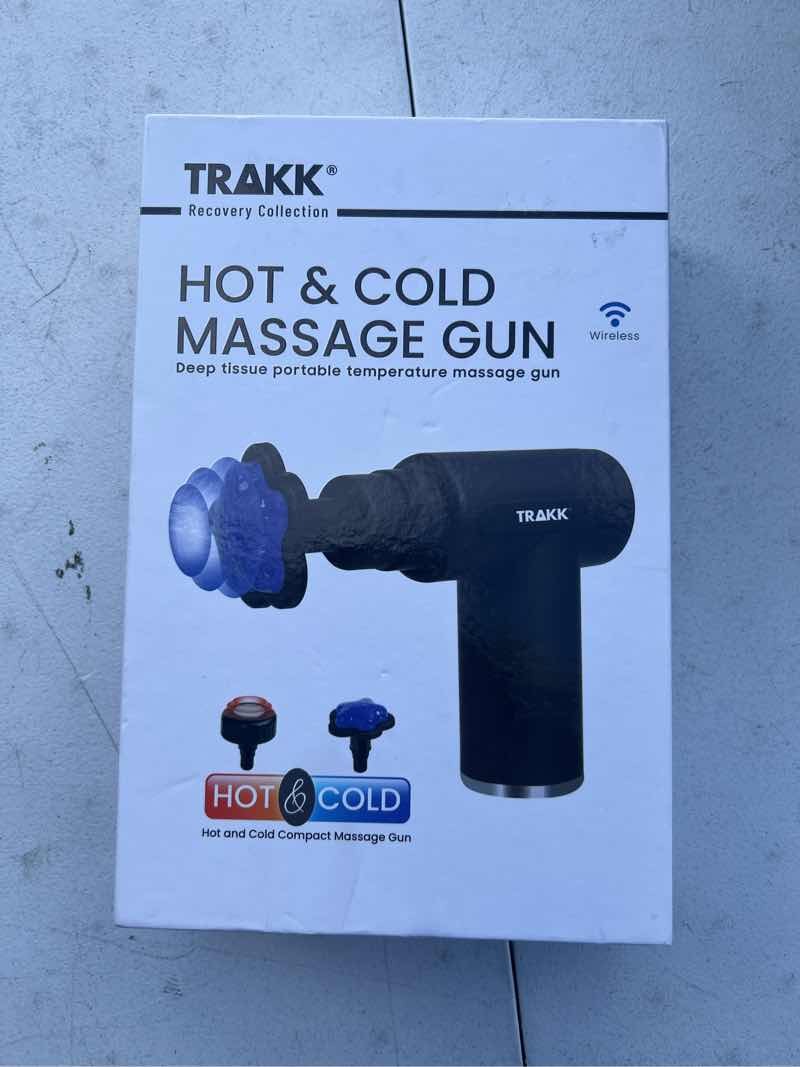 TRAKK Cordless Percussion Massage Gun Deep Tissue 6 Speed 6 Heads TRAKK Cordless Percussion Massage Gun Deep Tissue 6 Speed 6 Heads
