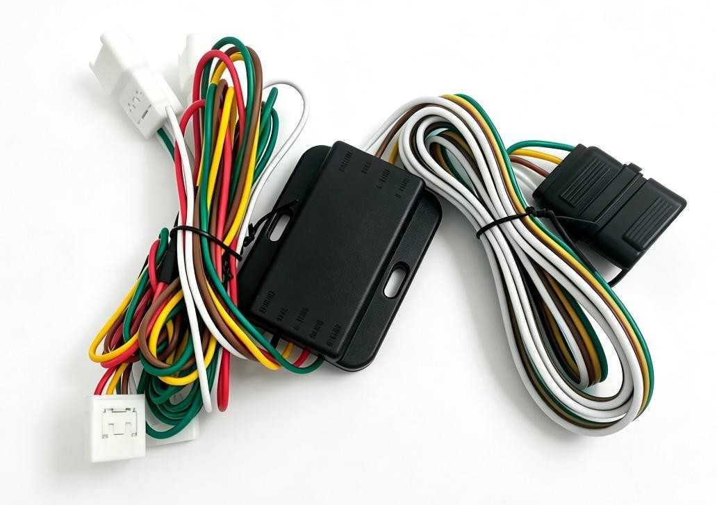 New 4-Way Trailer Wiring Harness For 07-12 Hyundai Santa Fe 10-13 KlA Forte