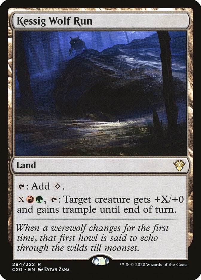MTG Kessig Wolf Run [Commander 2020] Lightly Played Magic