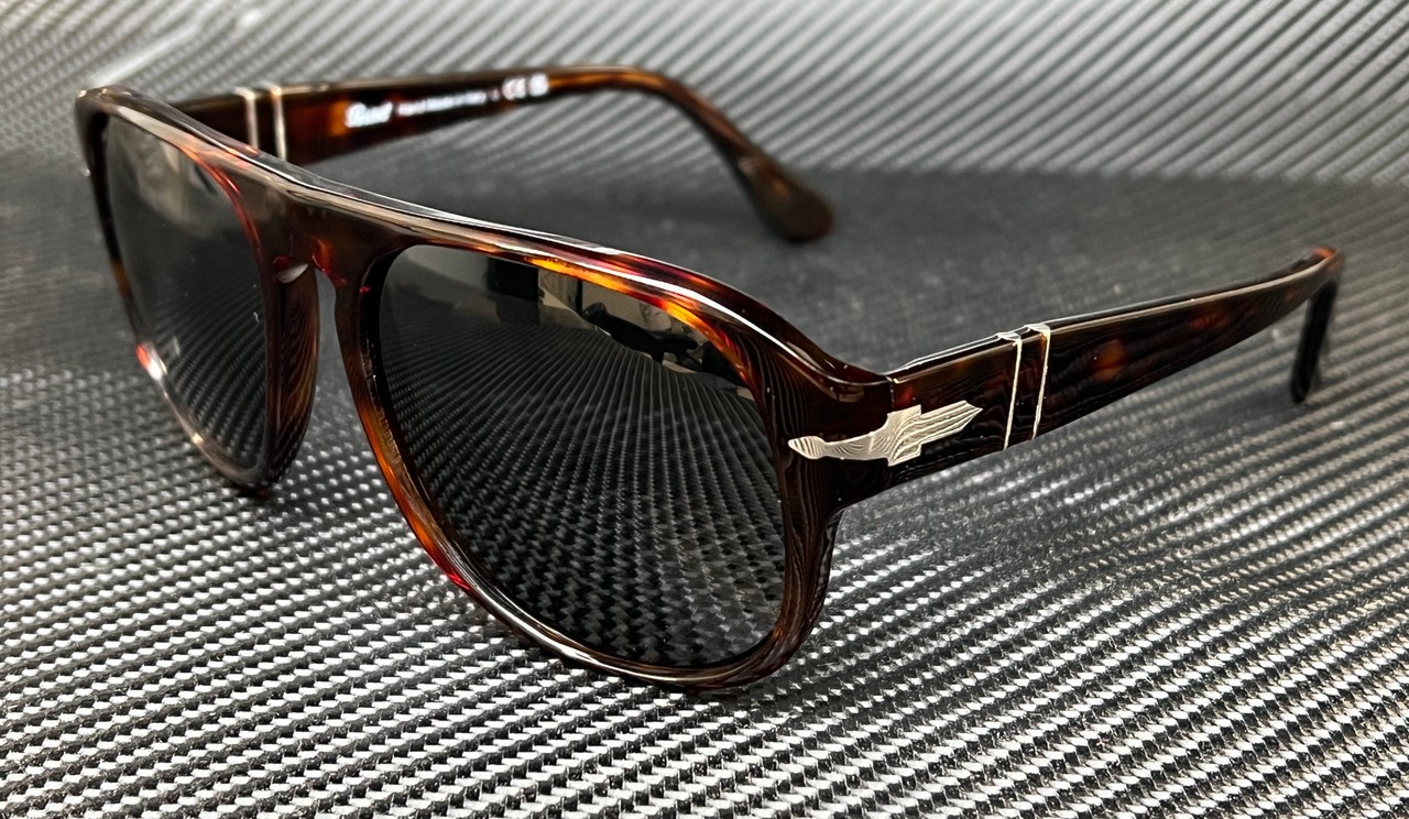 PERSOL PO3310S 24 B1 Jean Brown Havana Unisex 57 mm Sunglasses
