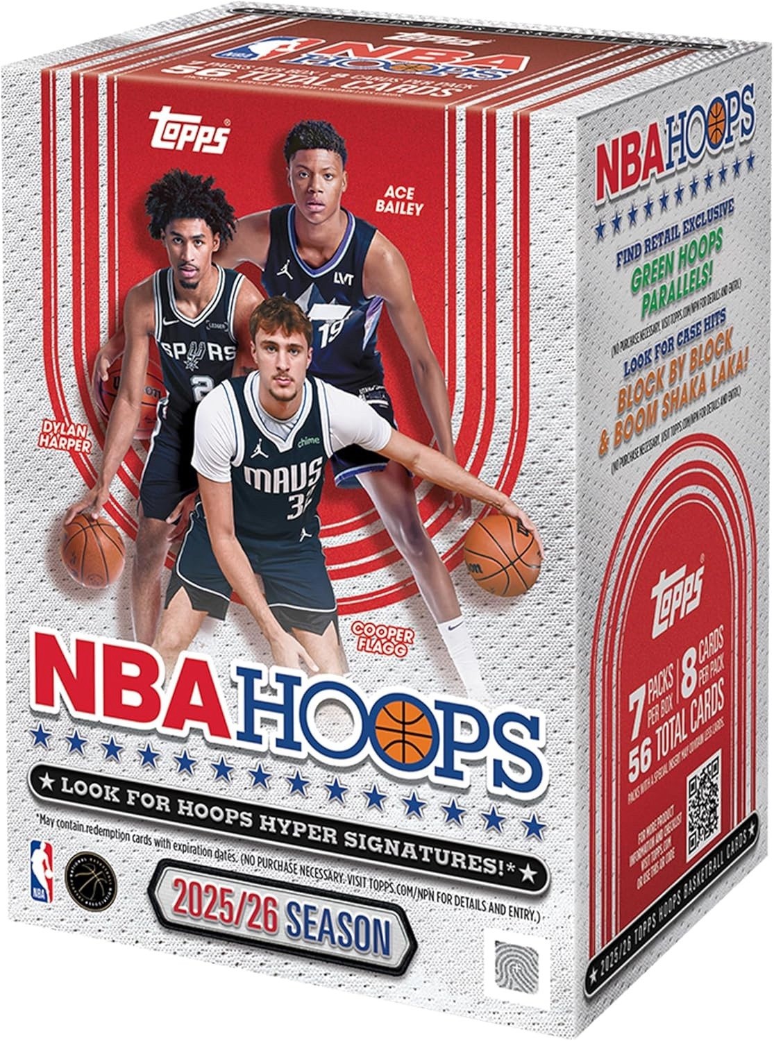 2025-26 TOPPS NBA HOOPS BASKETBALL FACTORY SEALED VALUE 7-PACK BLASTER BOX NEW