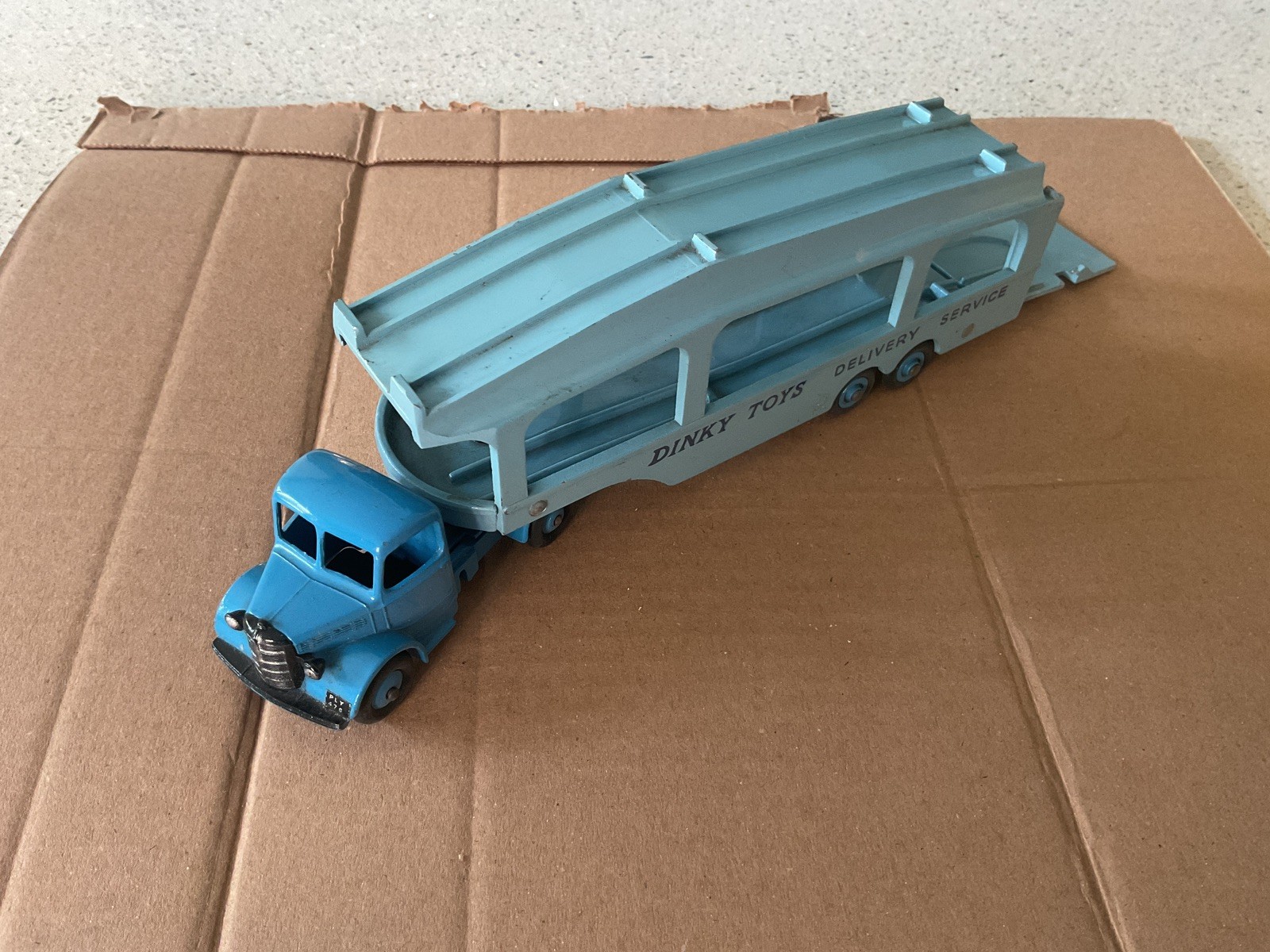 Vintage Dinky toys Pullmore car transporter NICE RESTORATION
