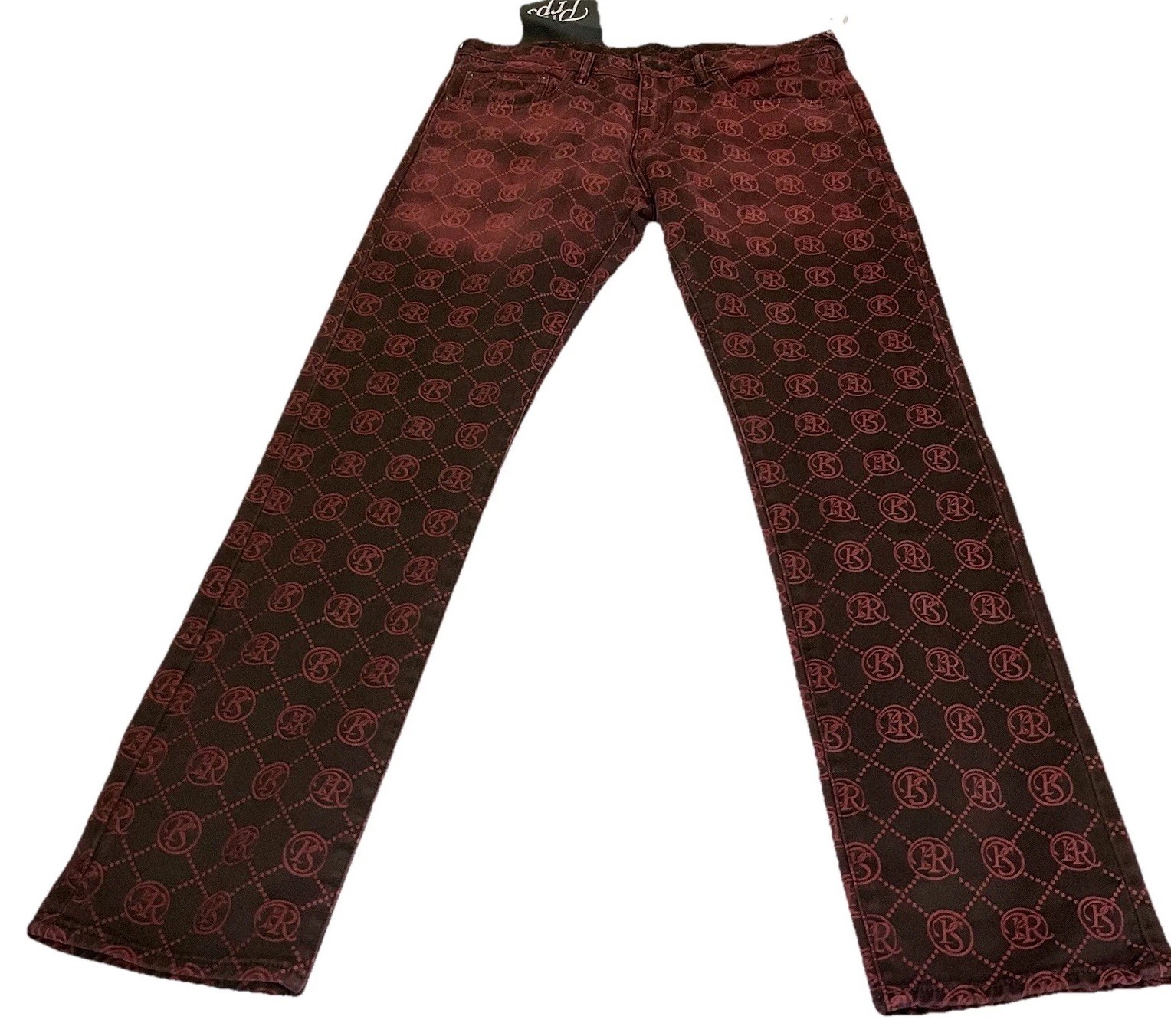 PRPS Purgatory Demon Slim Straight Monogram Jeans Pants Mens Size 34 Japan W2K PRPS Purgatory Demon Slim Straight Monogram Jeans Pants Mens Size 34 Japan W2K