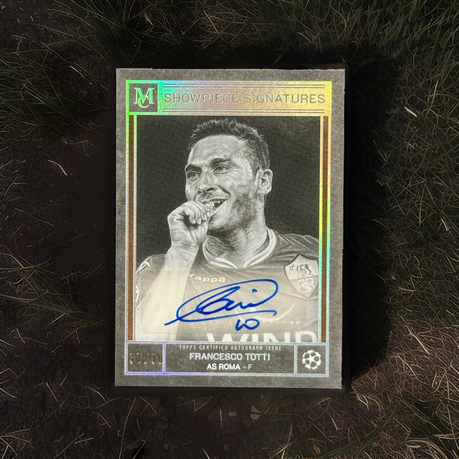 2025-26 Topps Museum UCC AS Roma Francesco Totti Showpiece Signature Auto /50