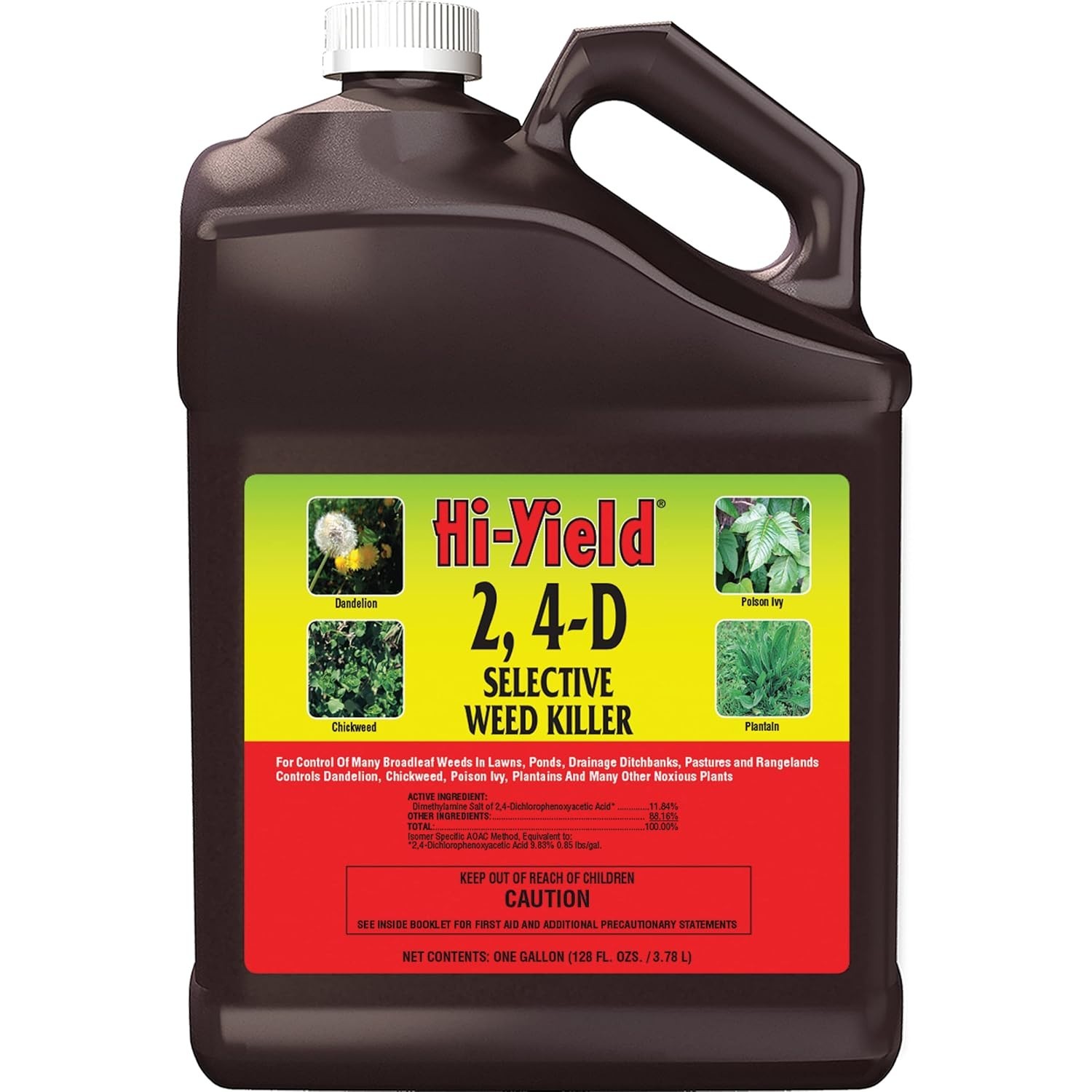 Hi-Yield 21416 2,4-D Selective Weed Killer Herbicide 1 Gallon