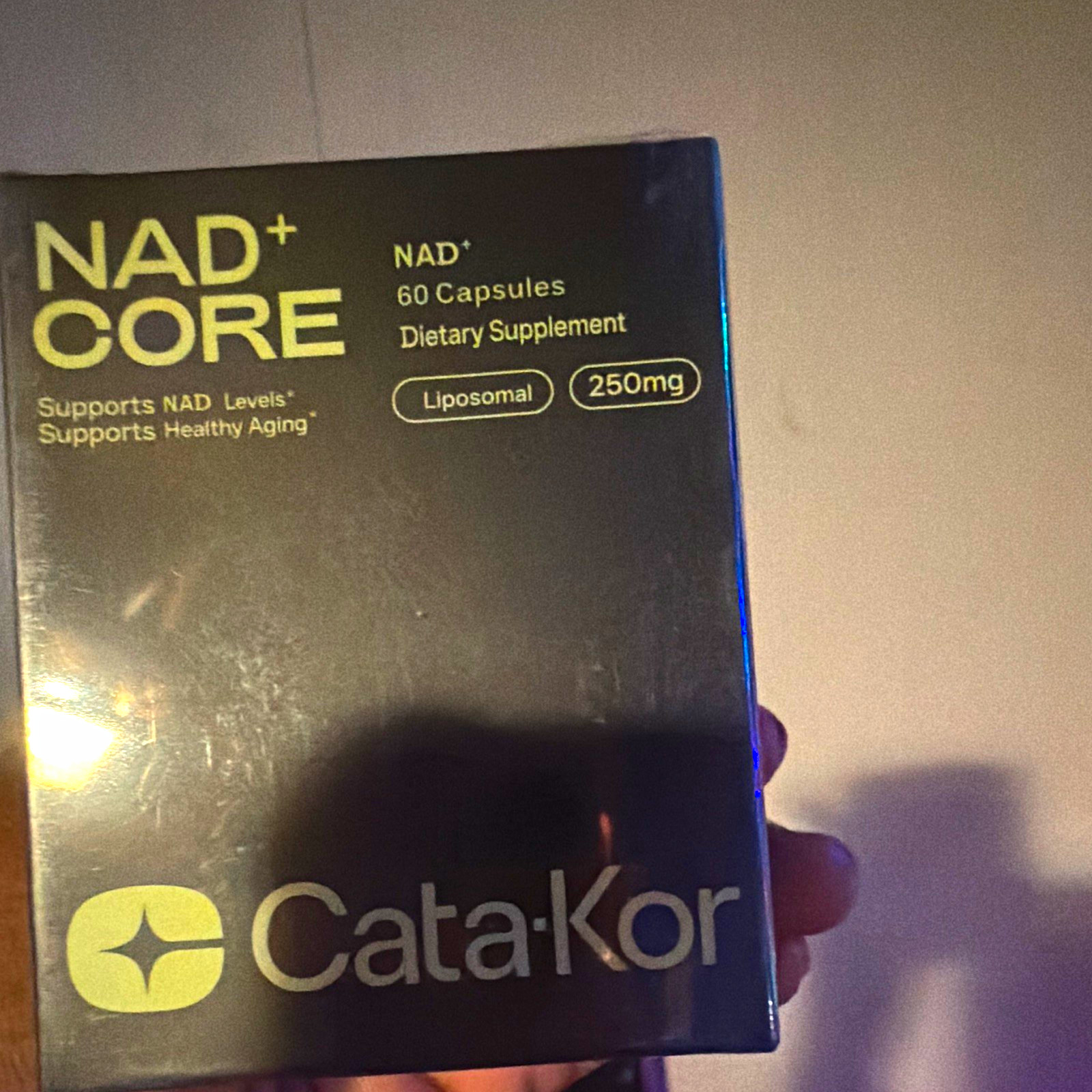 Cata-Kor NAD+ CORE Liposomal 250mg NAD+ Capsules 60 Count Anti-Aging