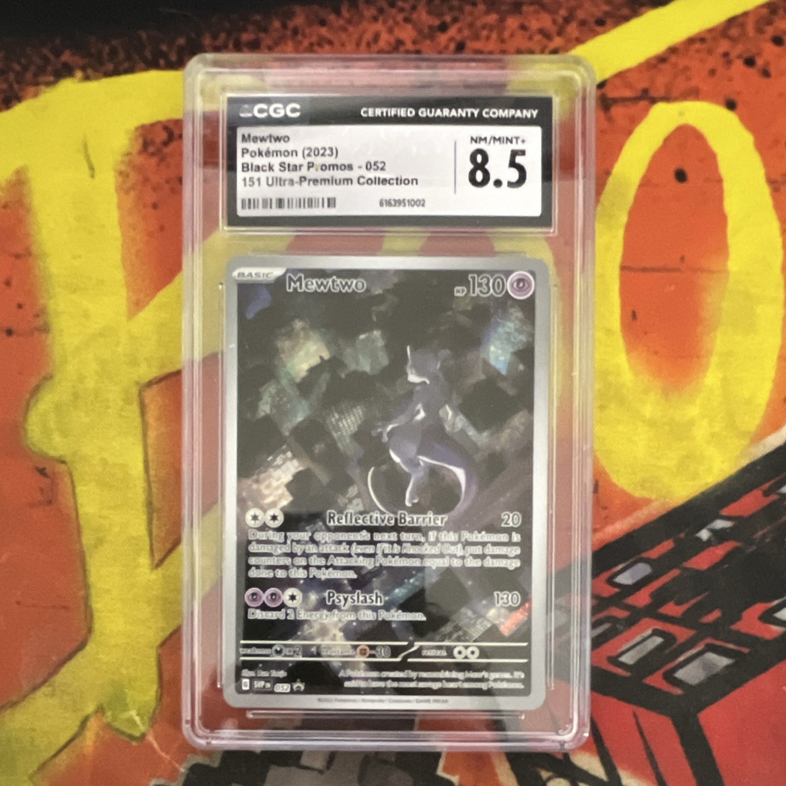 CGC 8.5 Mewtwo 052 Black Star Promos 2023 Pokémon TCG Promo English CGC 8.5 Mewtwo 052 Black Star Promos 2023 Pokémon TCG Promo English