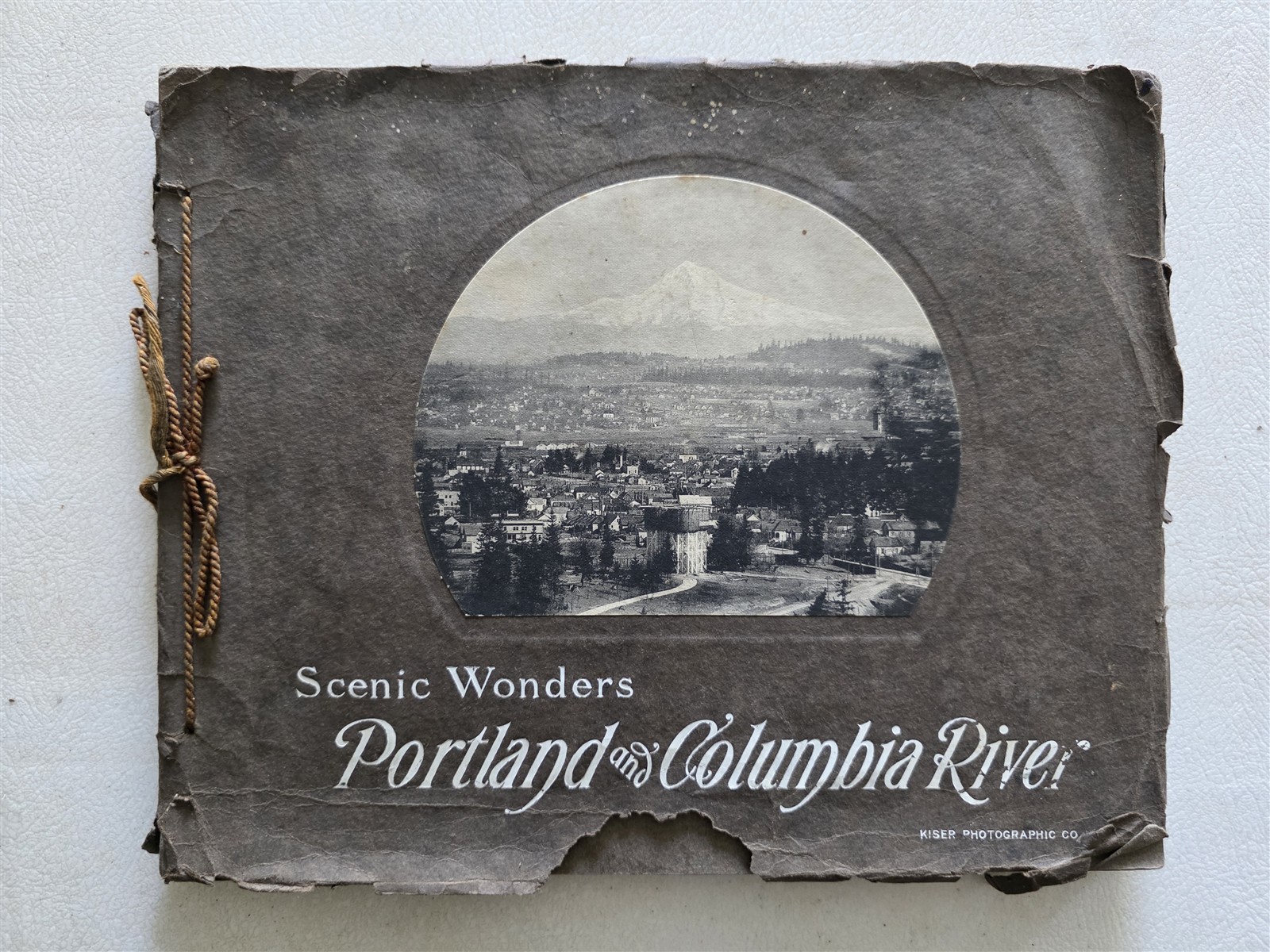 Portland Oregon Antique Book Portfolio of Photographs c 1895, 25 Photogravures