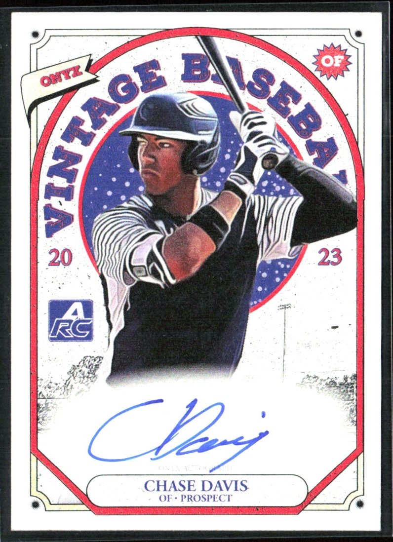 Chase Davis 2023 Onyx Vintage Blue Auto #VADA