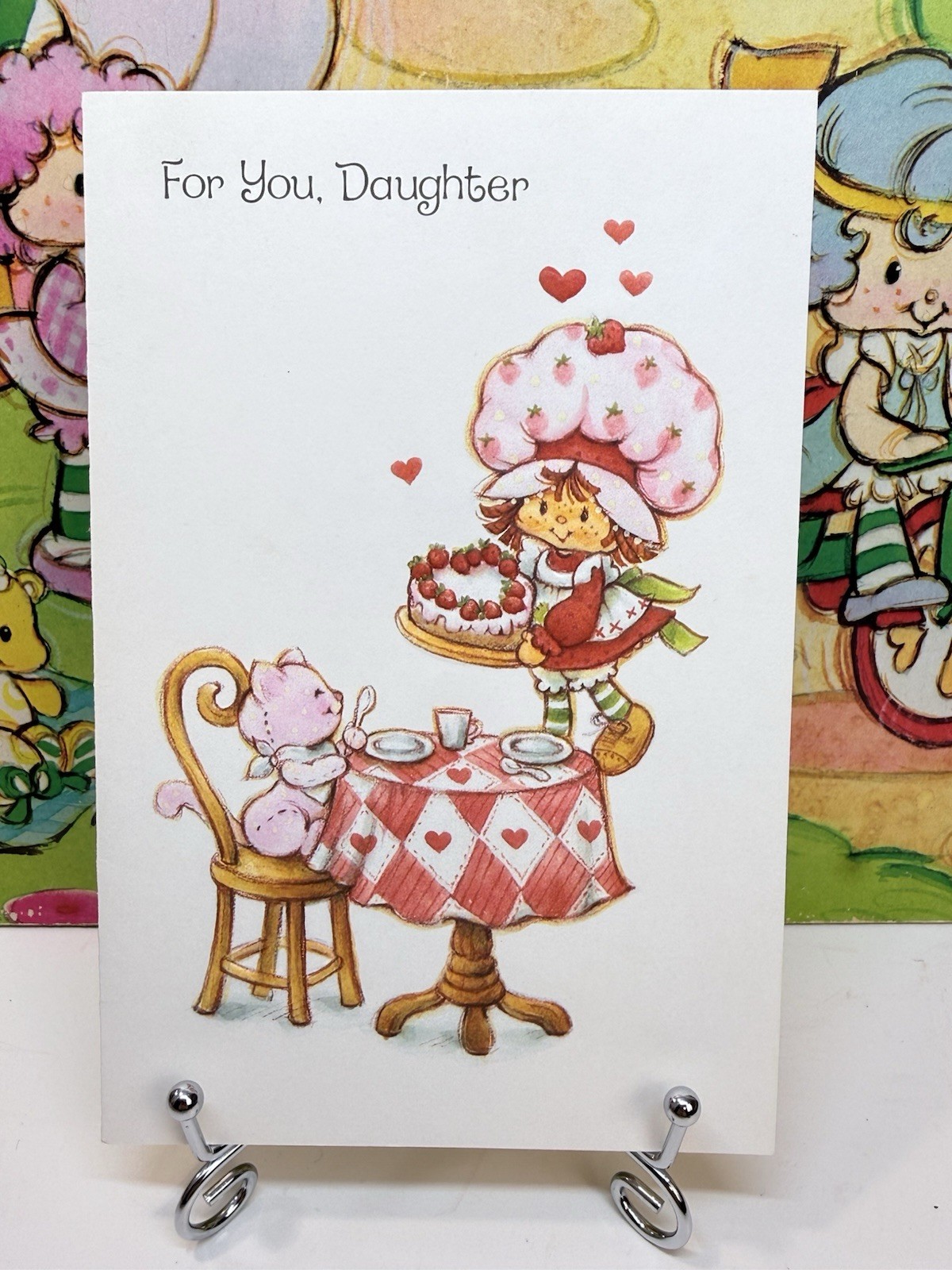 Rare Early Vintage Strawberry Shortcake Valentines Day Card
