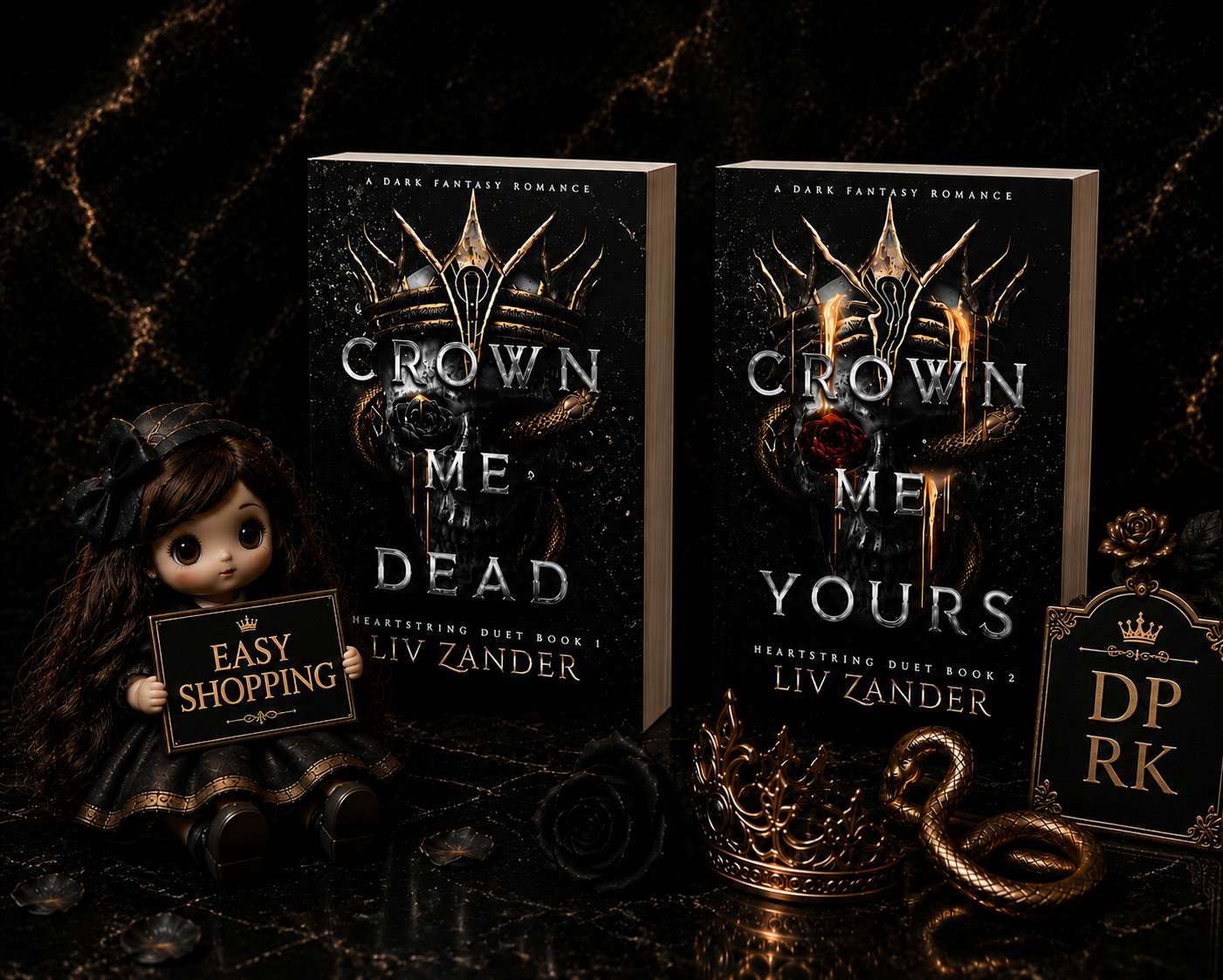 CROWN ME YOURS 2 book Set BY LIV ZANDER  ENGLISH PAPERBACK p USA