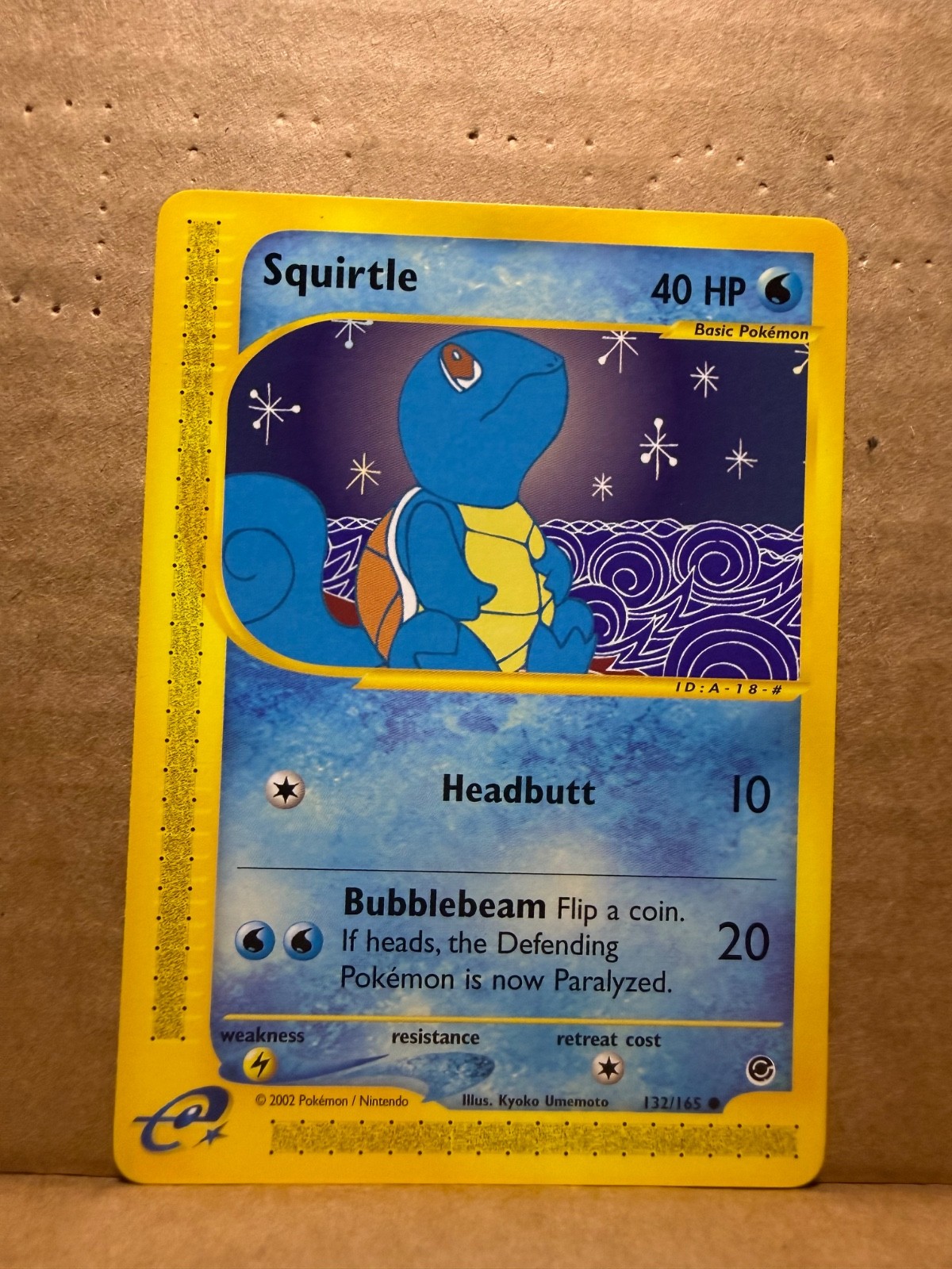 Squirtle 132/165 Expedition Base Set Regular Squirtle 132/165 Expedition Base Set Regular