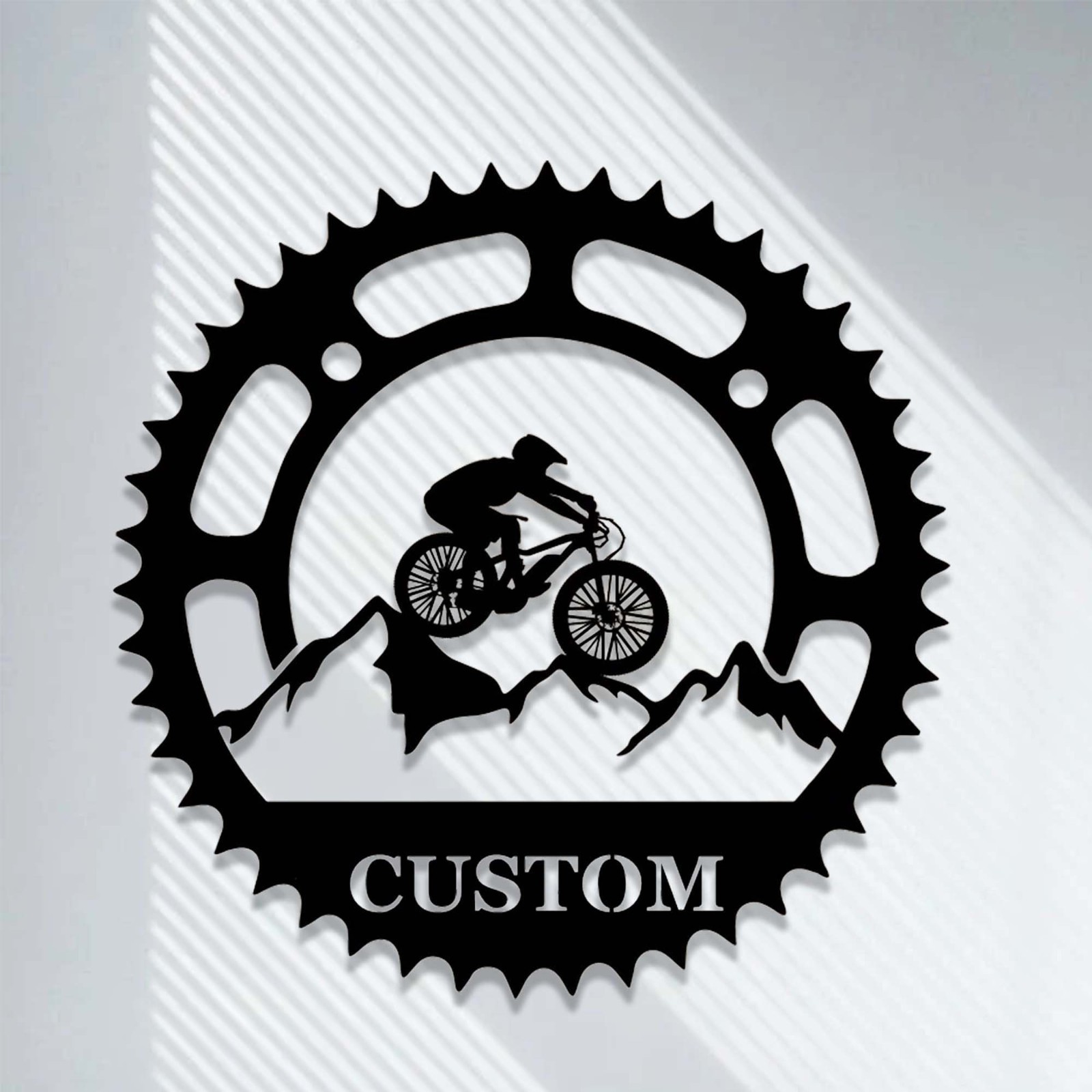 Custom Mountain Bike Metal Sign,Mountain Bicycle Biking Metal Wall Art
