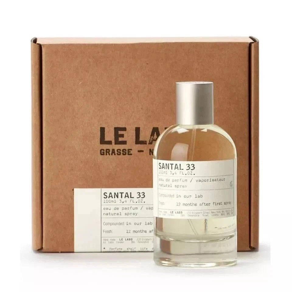 Le Labo Santal 33 3.4oz /100ml Unisex Eau de Parfum Spray New In Box Le Labo Santal 33 3.4oz /100ml Unisex Eau de Parfum Spray New In Box