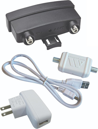 Winegard LNA-200 Outdoor TV Antenna Amplifier - TwinAmp VHF/UHF with Black
