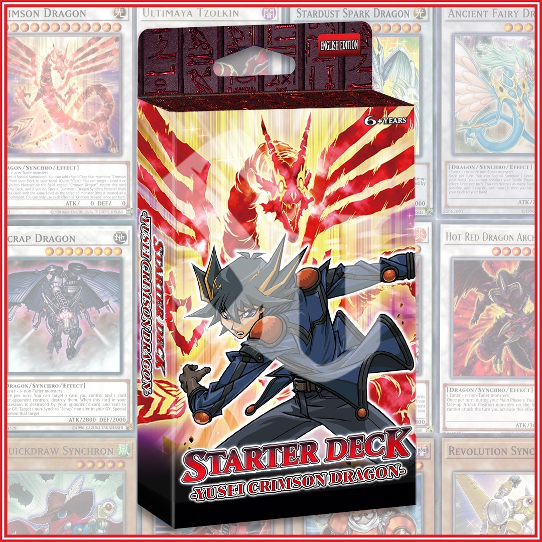 YUSEI CRIMSON DRAGON STARTER DECK 50 | Stardust Black Rose Tzolkin Red YuGiOh🔥