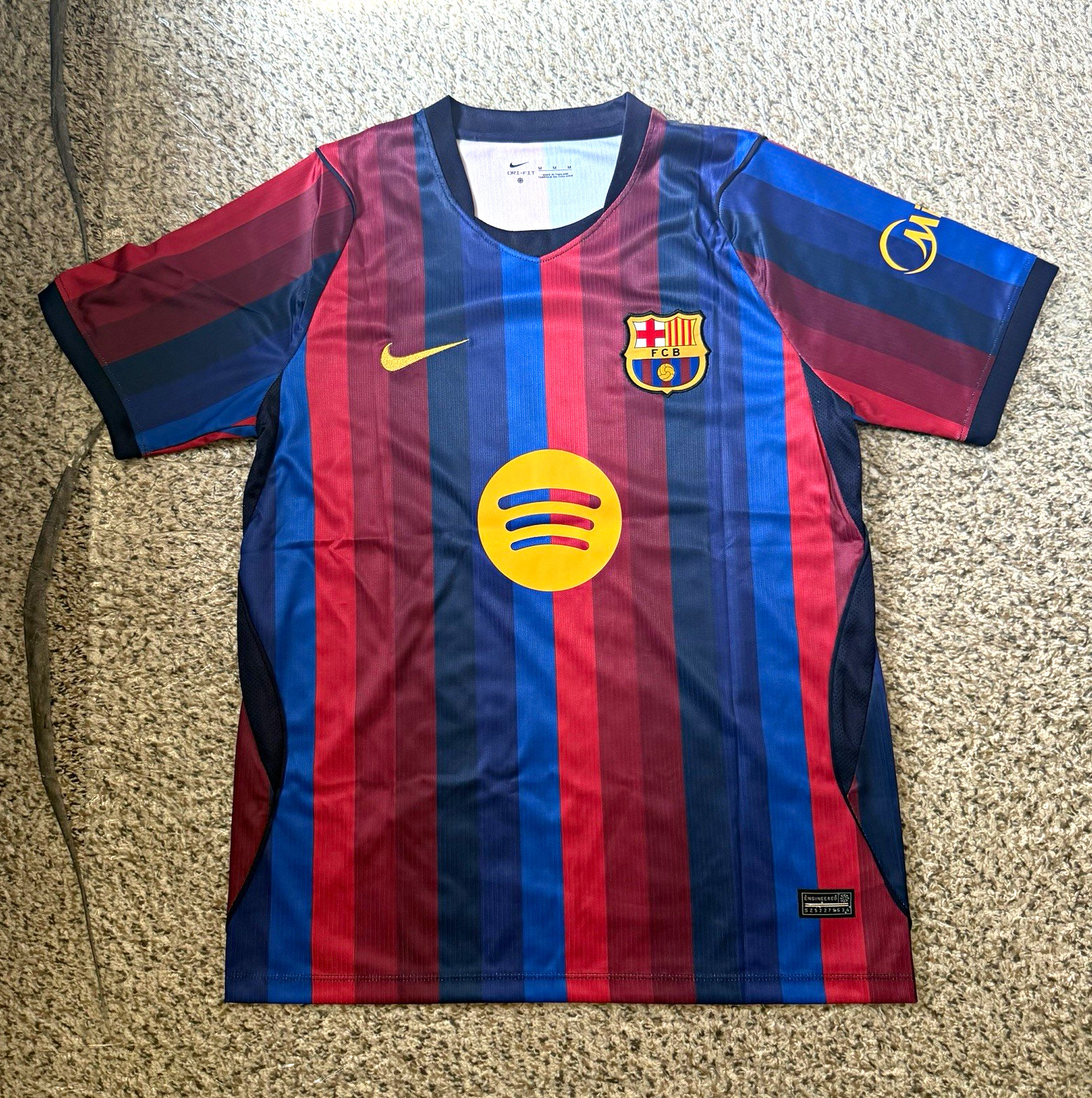 Nike FC Barcelona Dri-FIT Soccer Jersey G. Jesus #9 Blue Red Size M